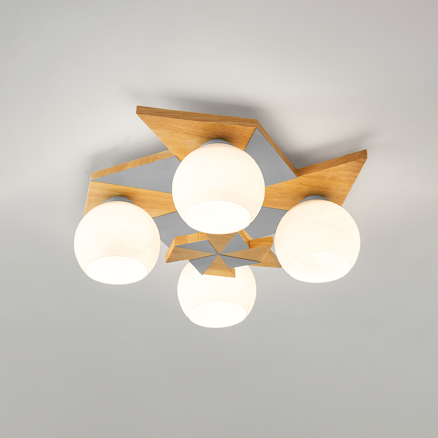 Ewooda Holz Decke Lampe-Letslighting