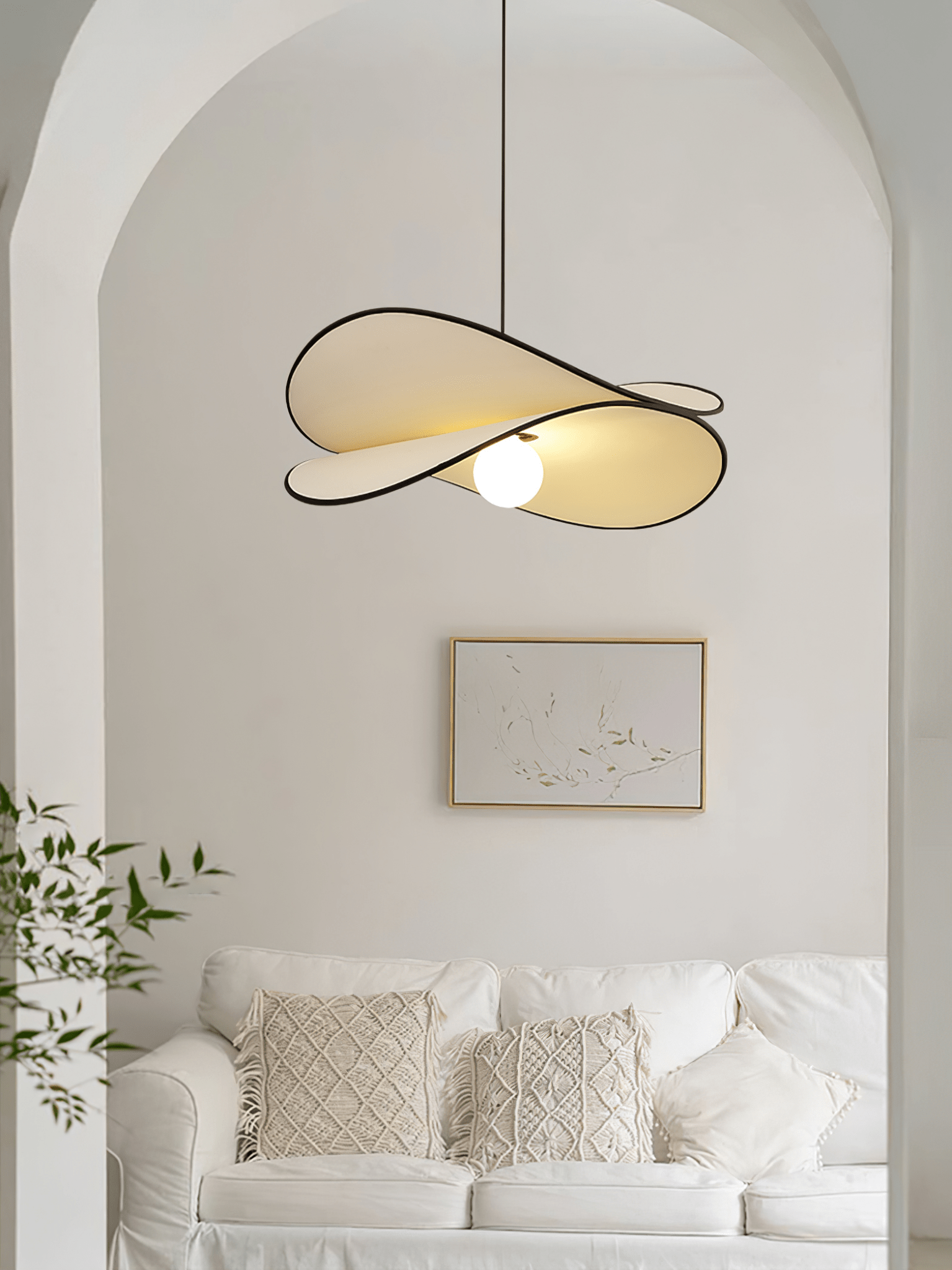 Lioran Stoff Künstlerisch Pendelleuchte-Letslighting