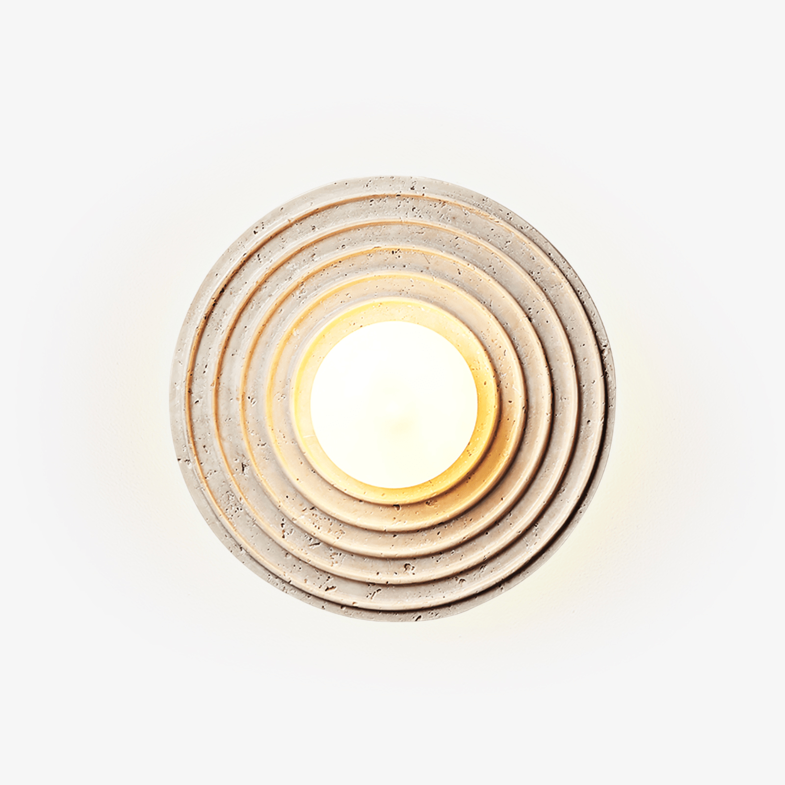 Zelirara Concentric Travertine Wall Light - Neutralighting