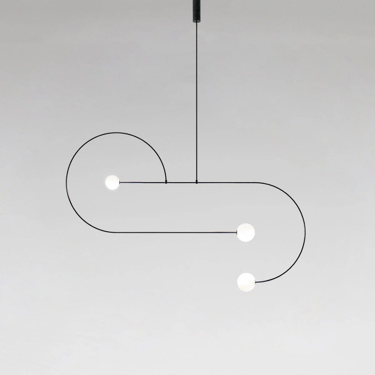 Lustra Kronleuchter Mobile Schwarz Minimalistisch-Letslighting