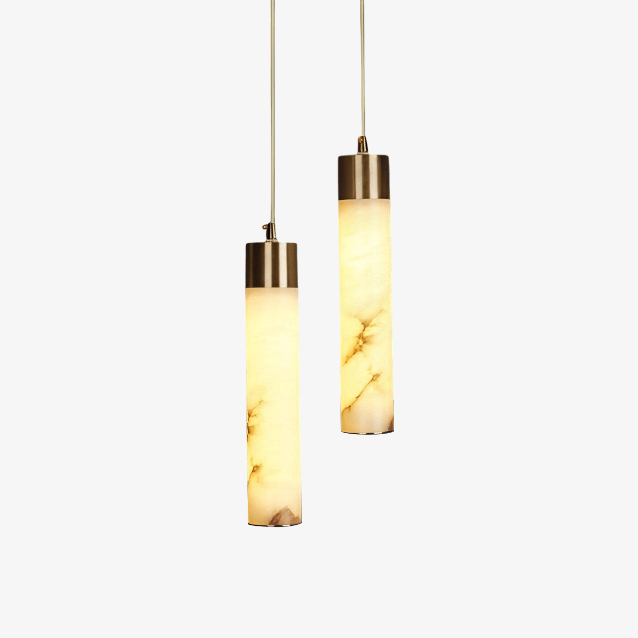 Ulzorila Cylinder Alabaster Pendant Light - Blowlighting