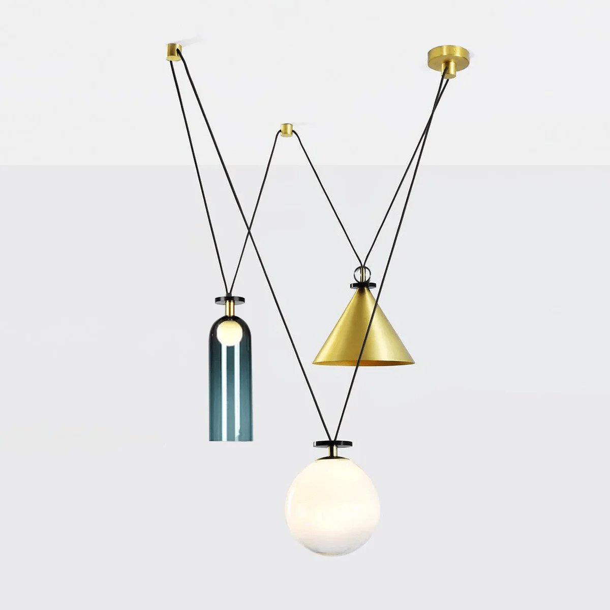 Lustra Kronleuchter Geometrische Form Kunst-Letslighting
