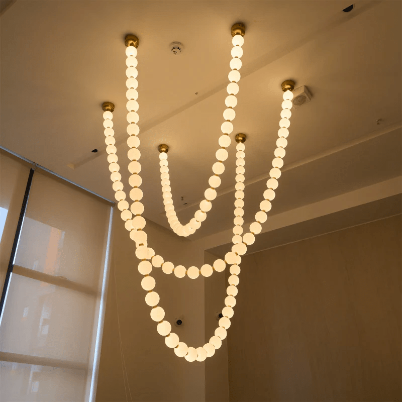 Vicariel Perlenkette Kugeln Glas Kronleuchter-Letslighting