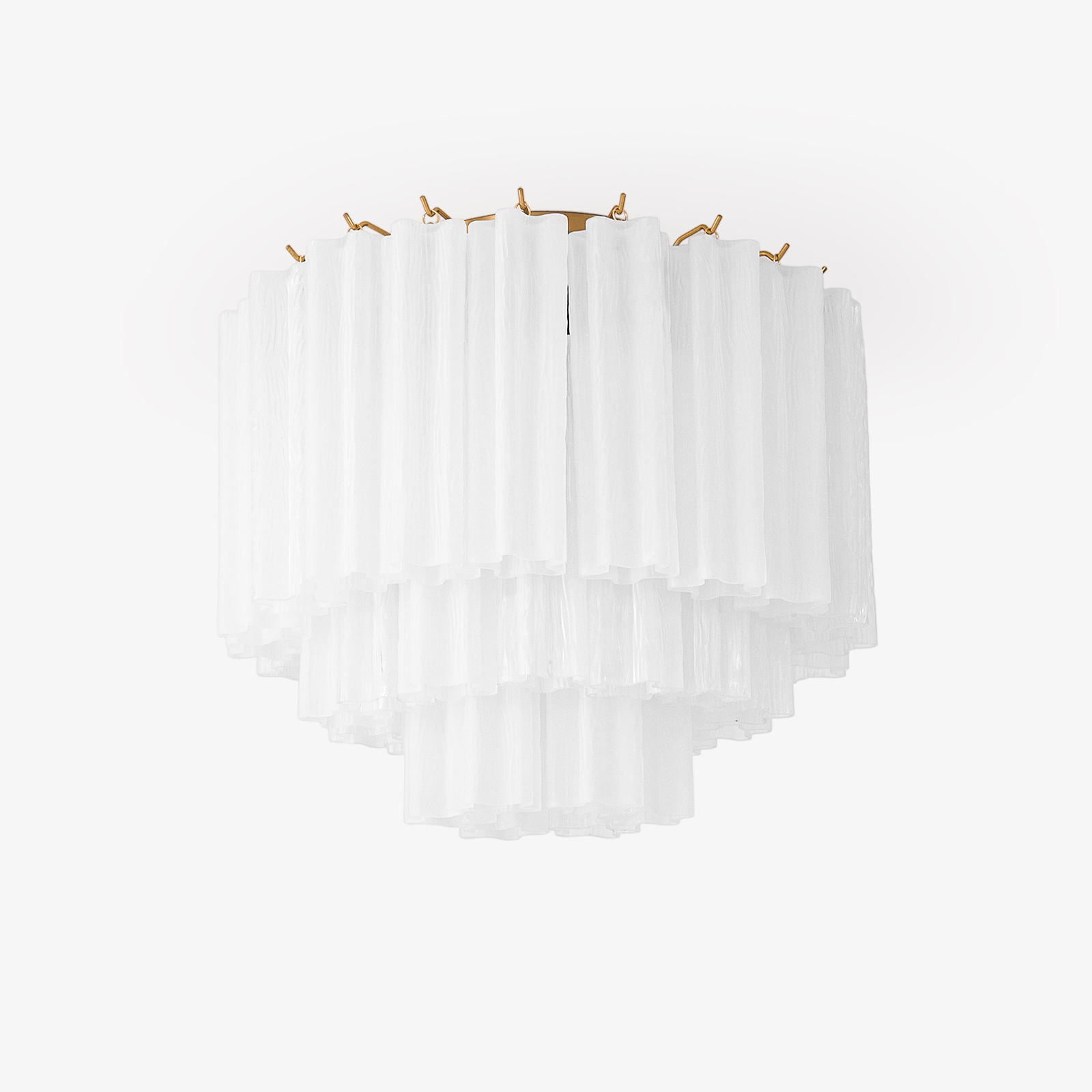 Aurora Ceiling Lamp White Murano Glass Layered Elegant Modern - Neutralighting