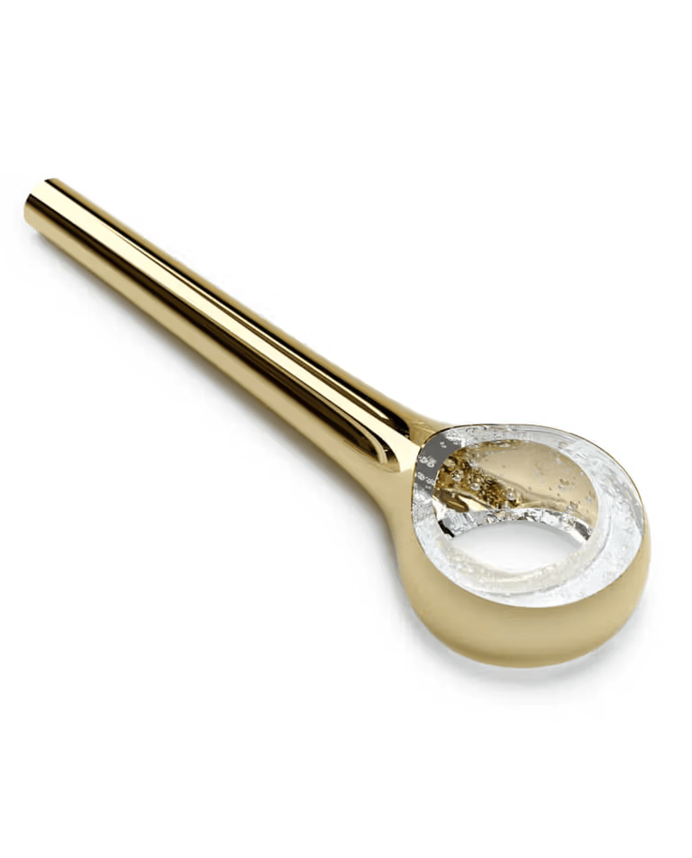 Cicarir Kronleuchter aus goldfarbenem Glas mit Farbverlauf-Letslighting