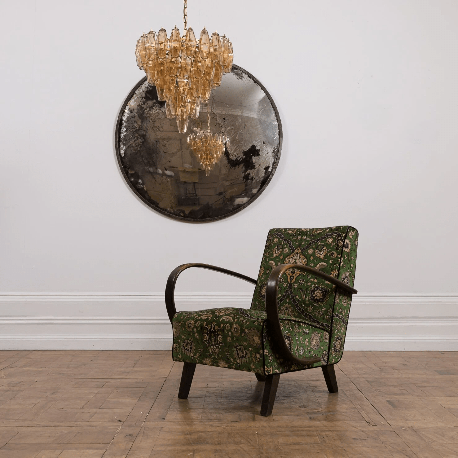 Aurora Chandelier Pink Faceted Glass Layered Vintage - Neutralighting