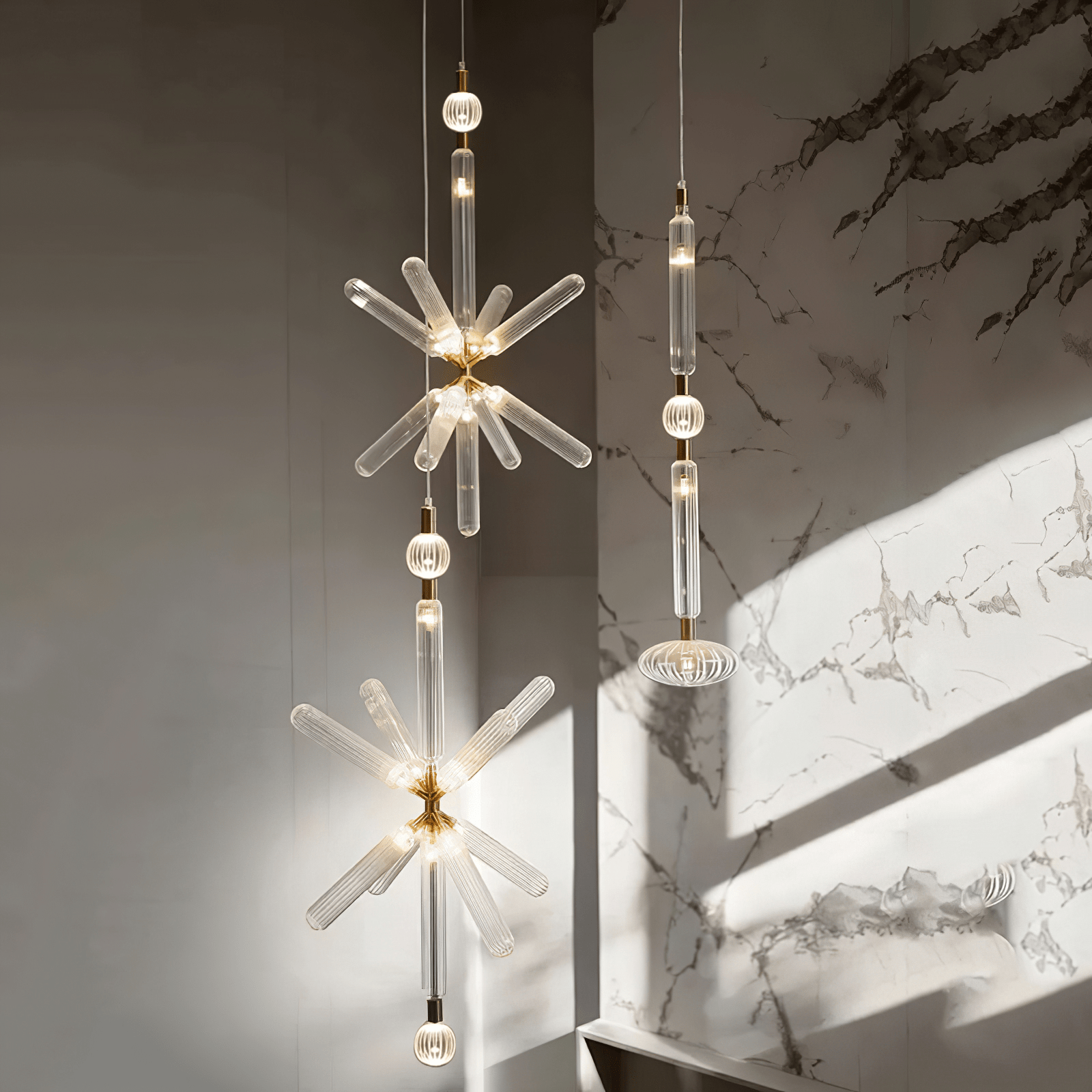 Solara Pendelleuchte Kristall Zylinder Cipher Modern-Letslighting