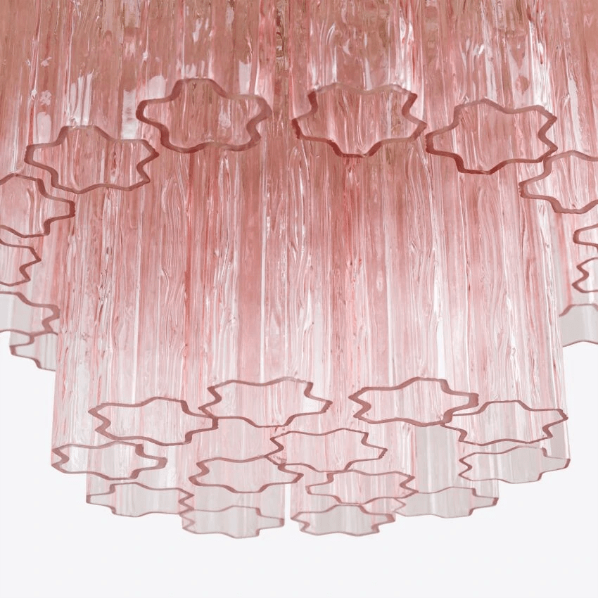 Aurora Chandelier Four Tier Fluted Glass - Neutralighting