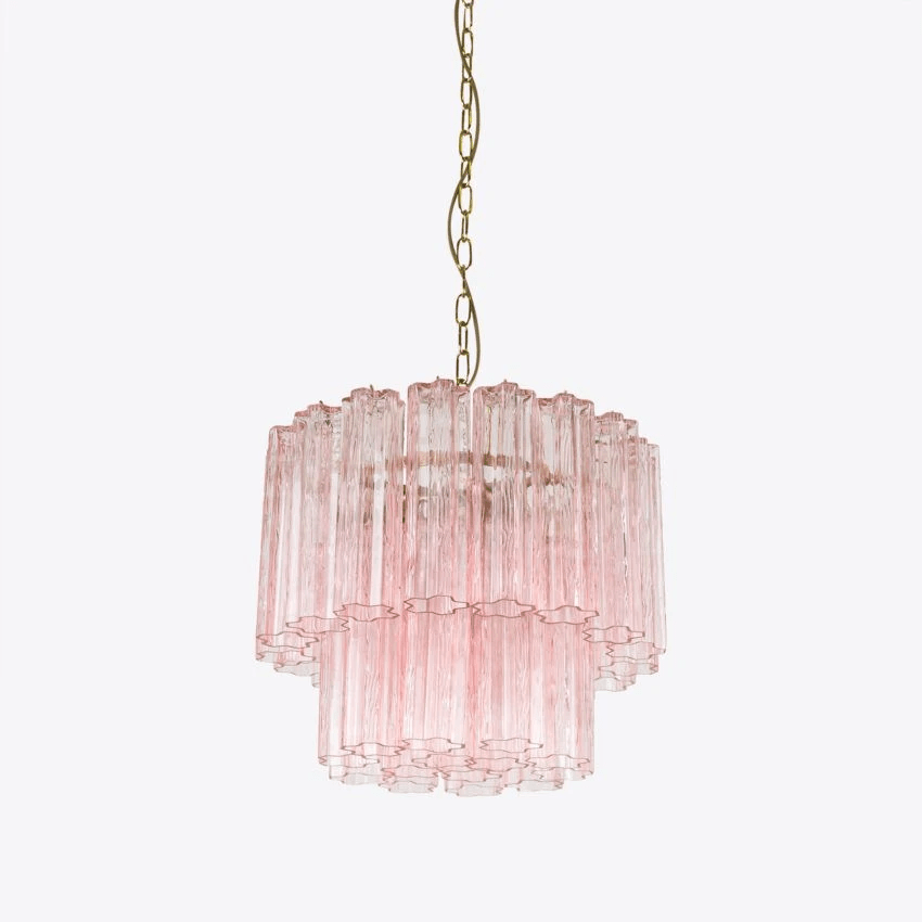 Aurora Chandelier Small Treviso Murano Glass Tube - Blowlighting