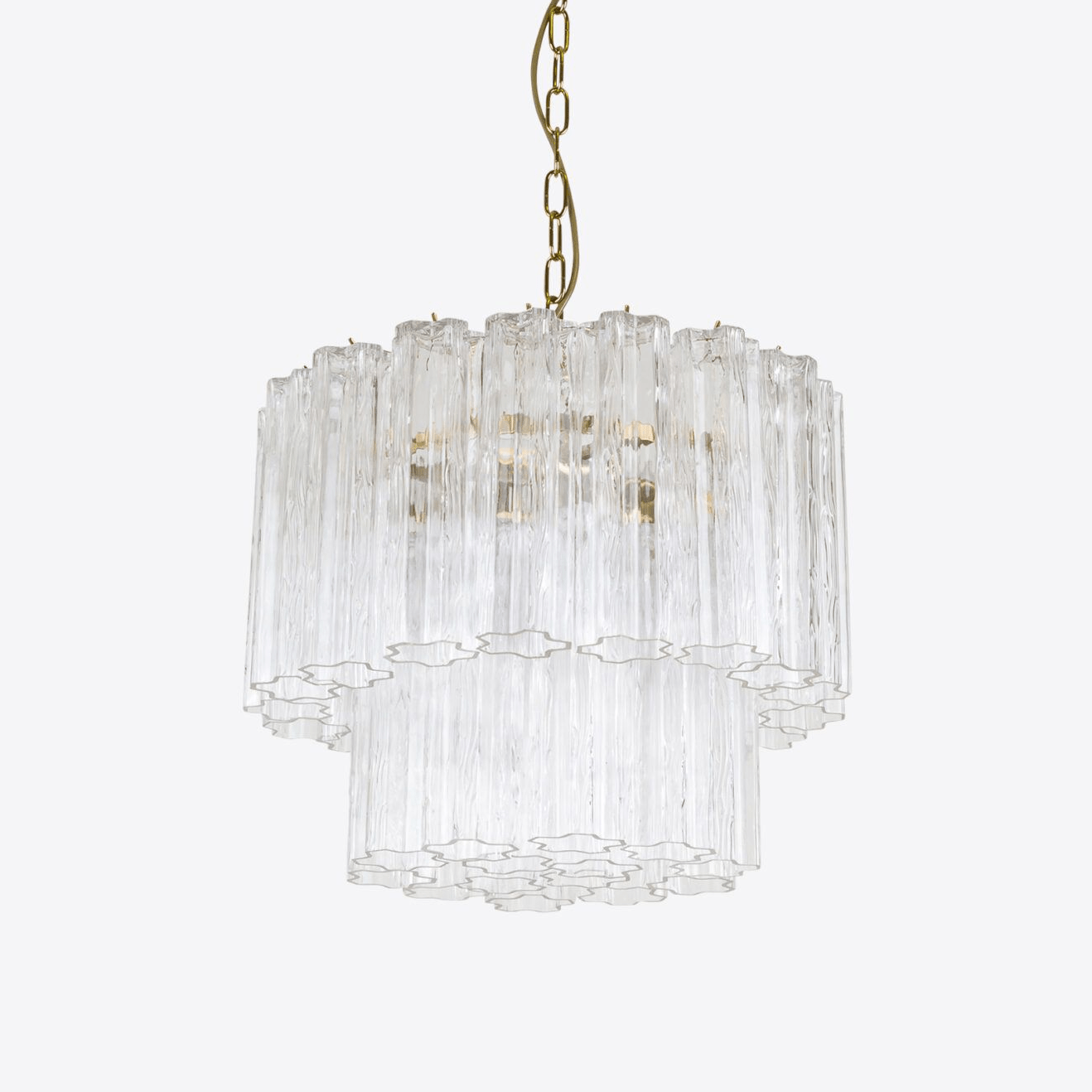 Aurora Chandelier Small Treviso Murano Glass Tube - Blowlighting