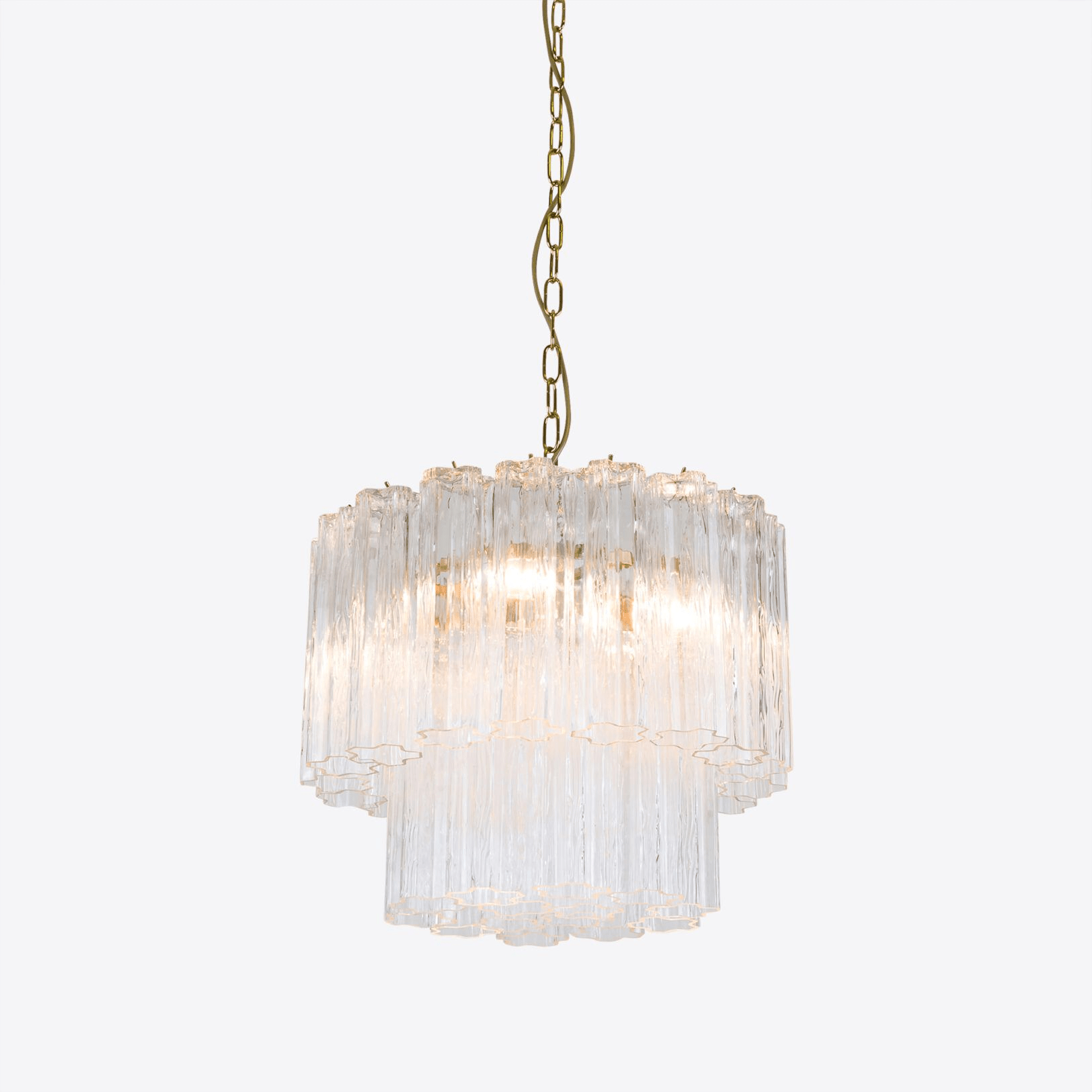 Aurora Chandelier Small Treviso Murano Glass Tube - Blowlighting