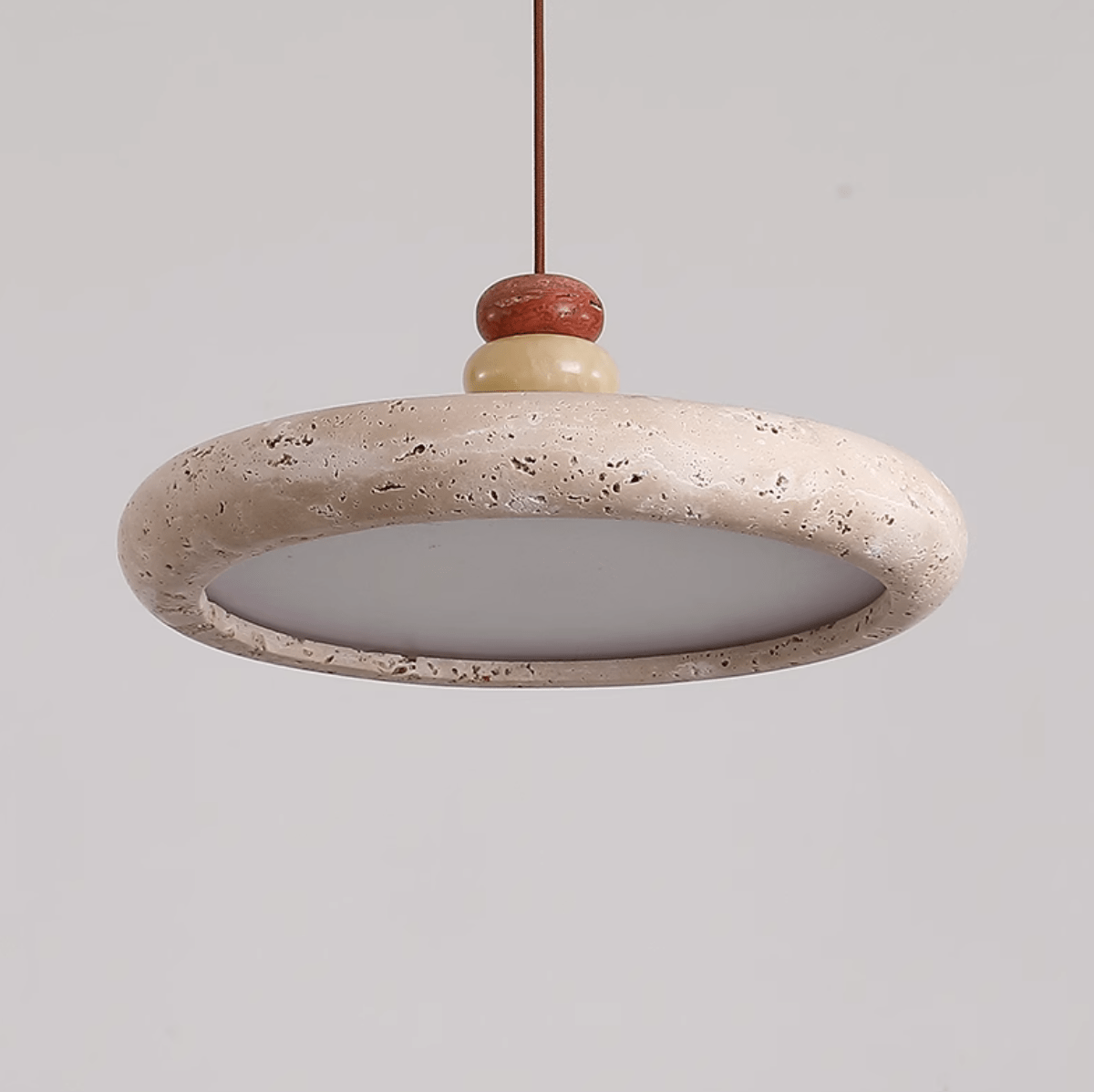 Cuvarora Disc Travertine Pendant Light - Neutralighting