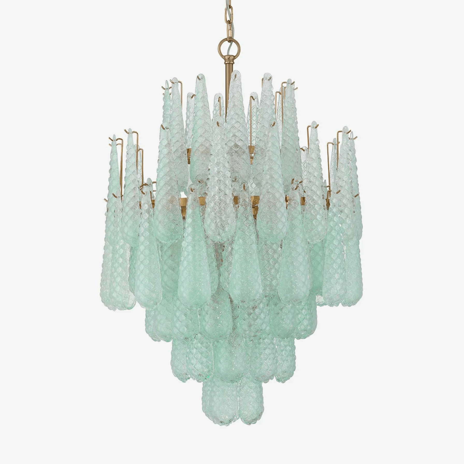 Aurora Chandelier Drop Textured Glass Elegant - Neutralighting