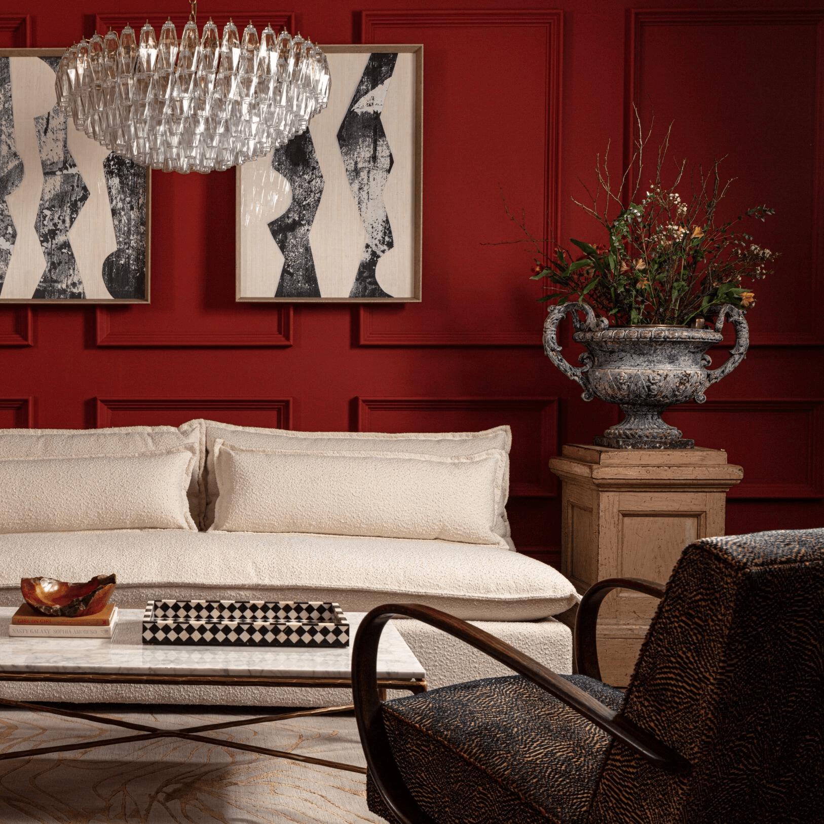 Aurora Chandelier Clear Murano Glass Polyhedron Vintage - Blowlighting