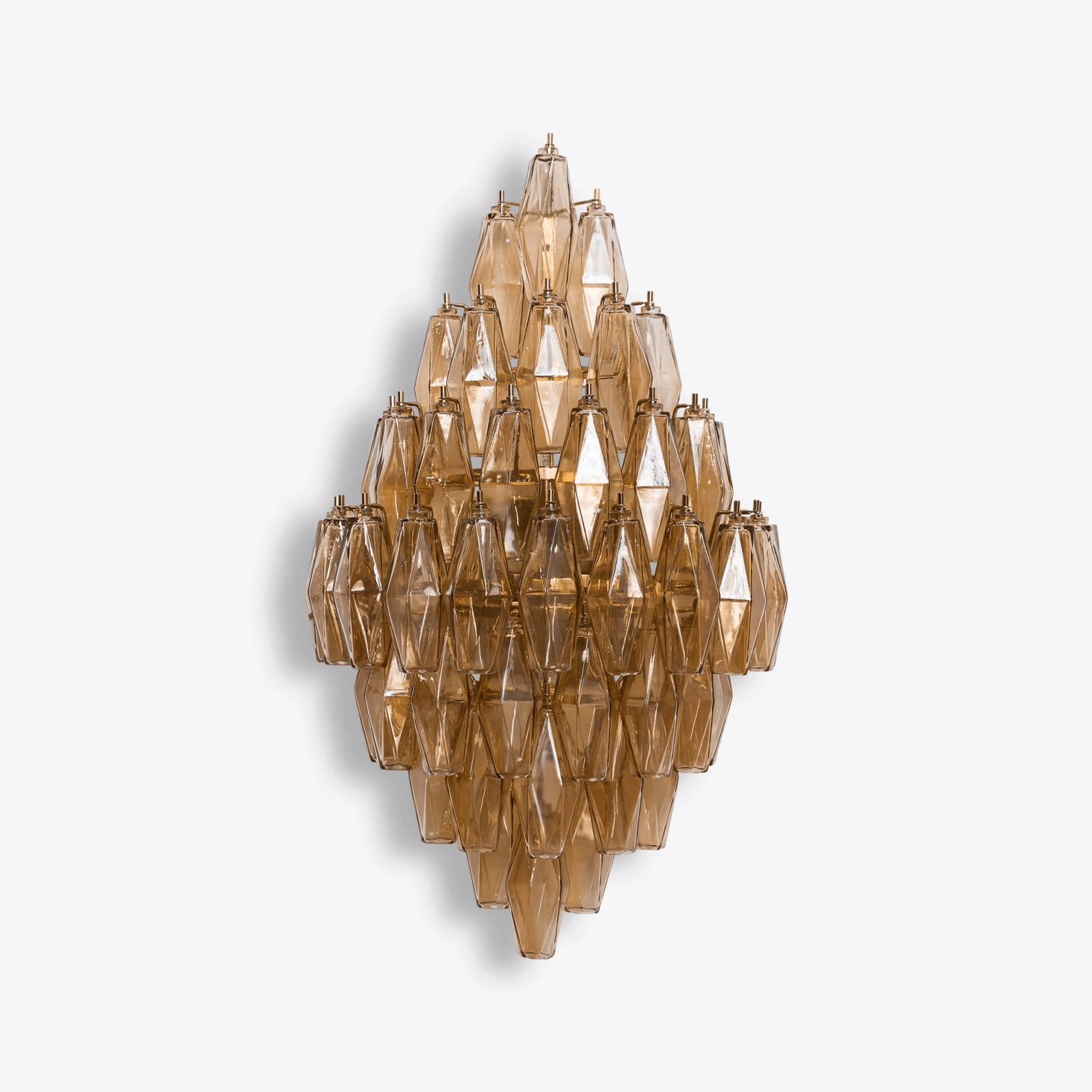Aurora Wall Light Amber Diamond Polyhedron Vintage - Neutralighting