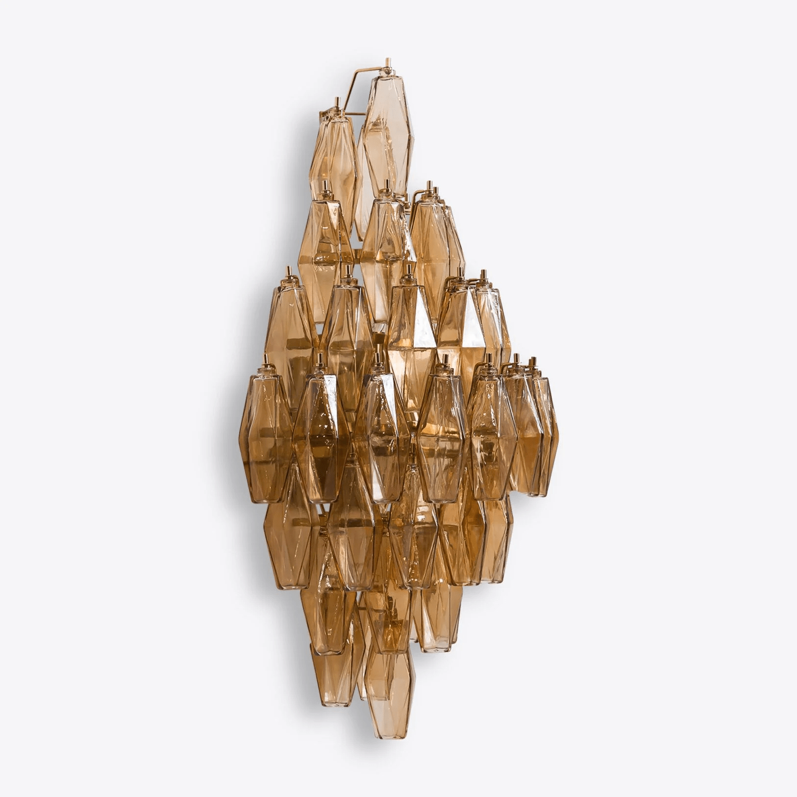 Aurora Wall Light Amber Diamond Polyhedron Vintage - Neutralighting