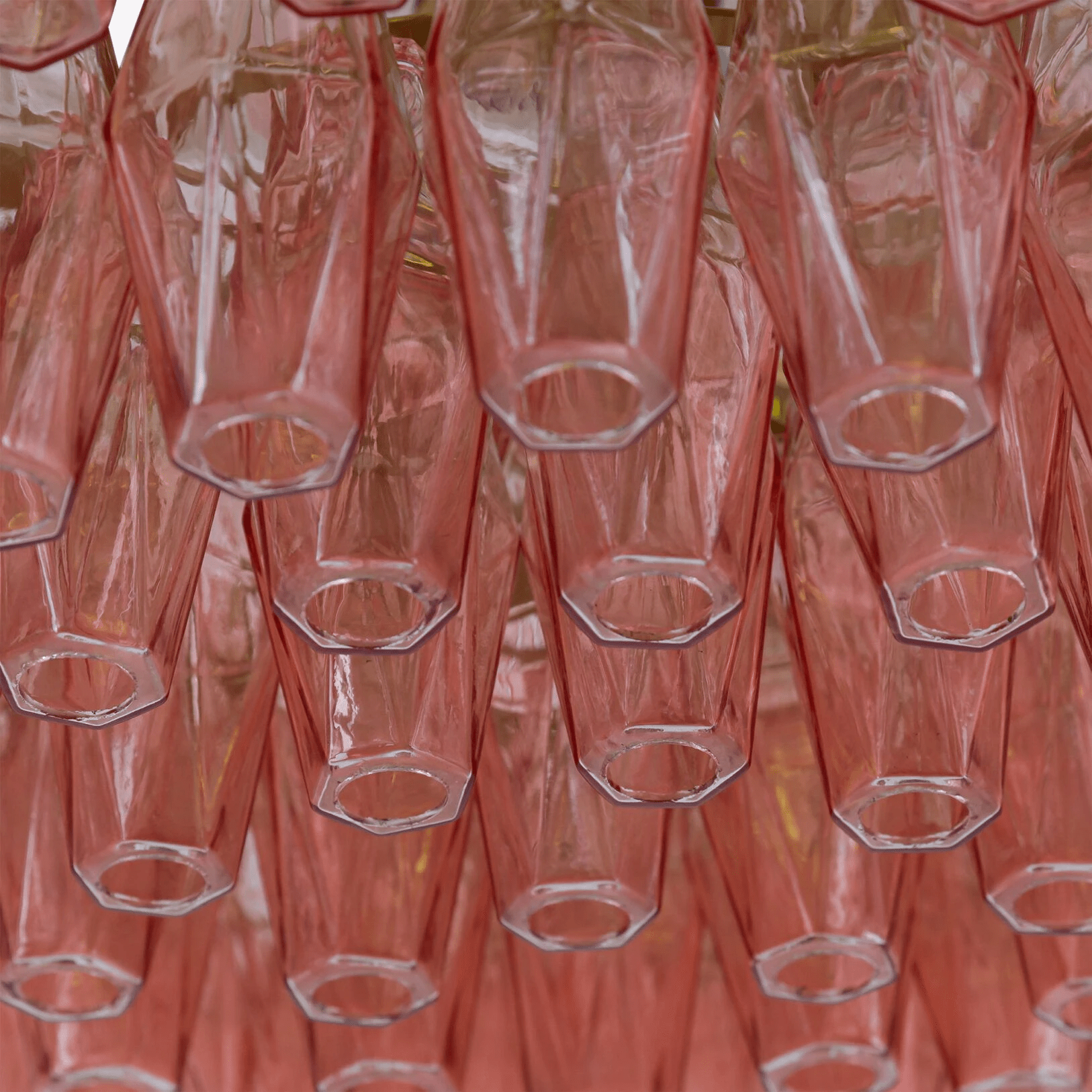 Aurora Chandelier Drum Amber Glass Elegant - Neutralighting