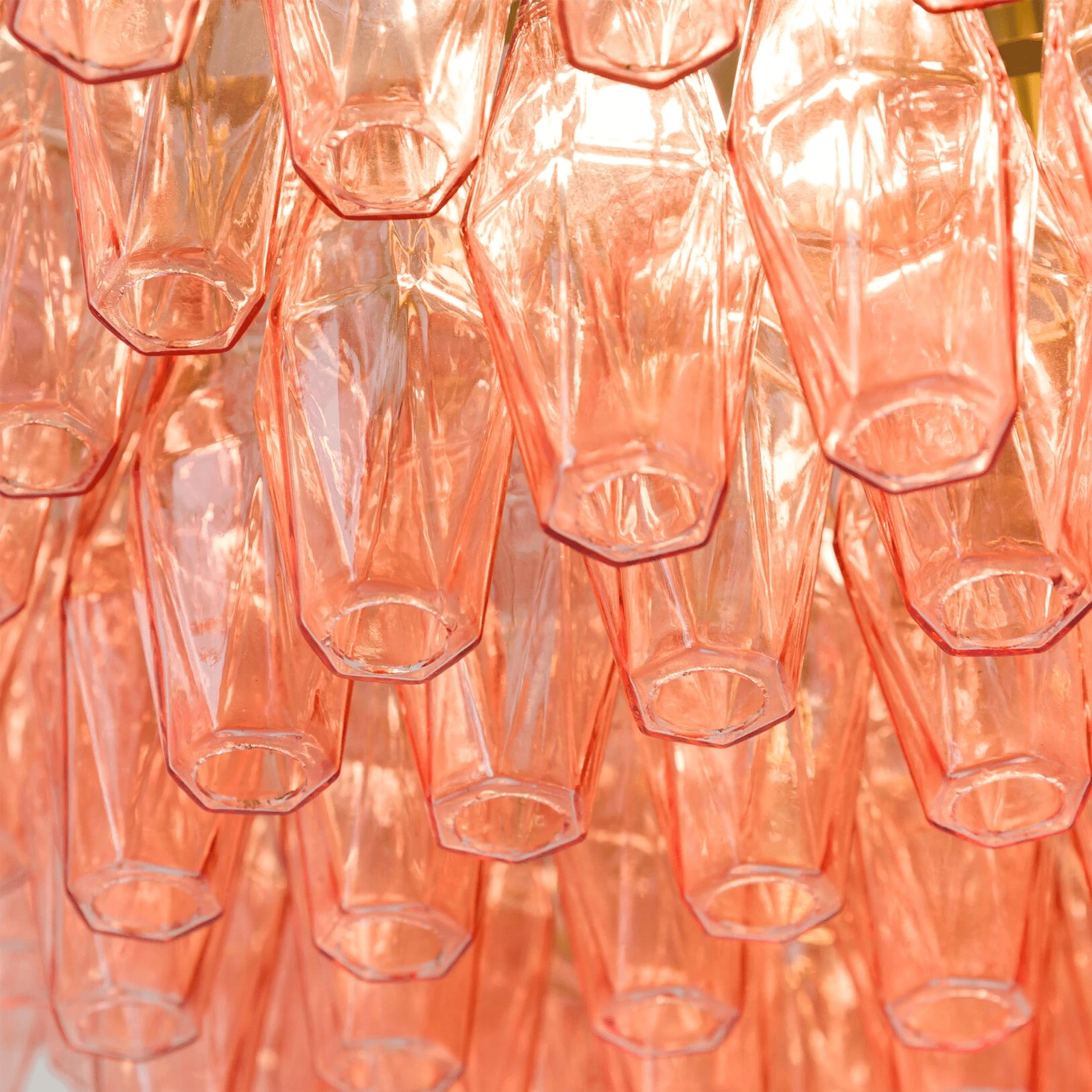 Aurora Chandelier Drum Amber Glass Elegant - Neutralighting