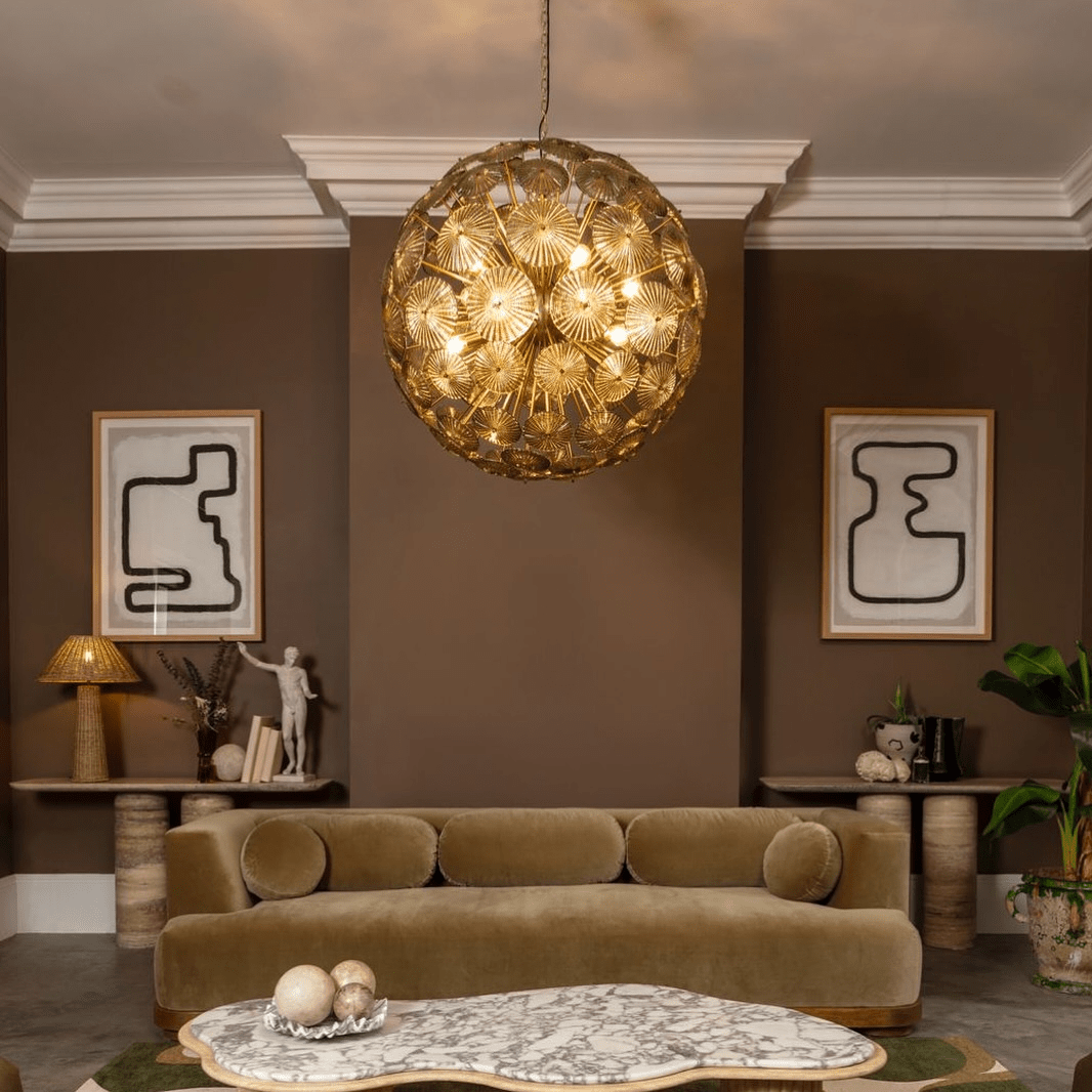 Aurora Chandelier Sputnik Dandelion Burst Glass - Neutralighting