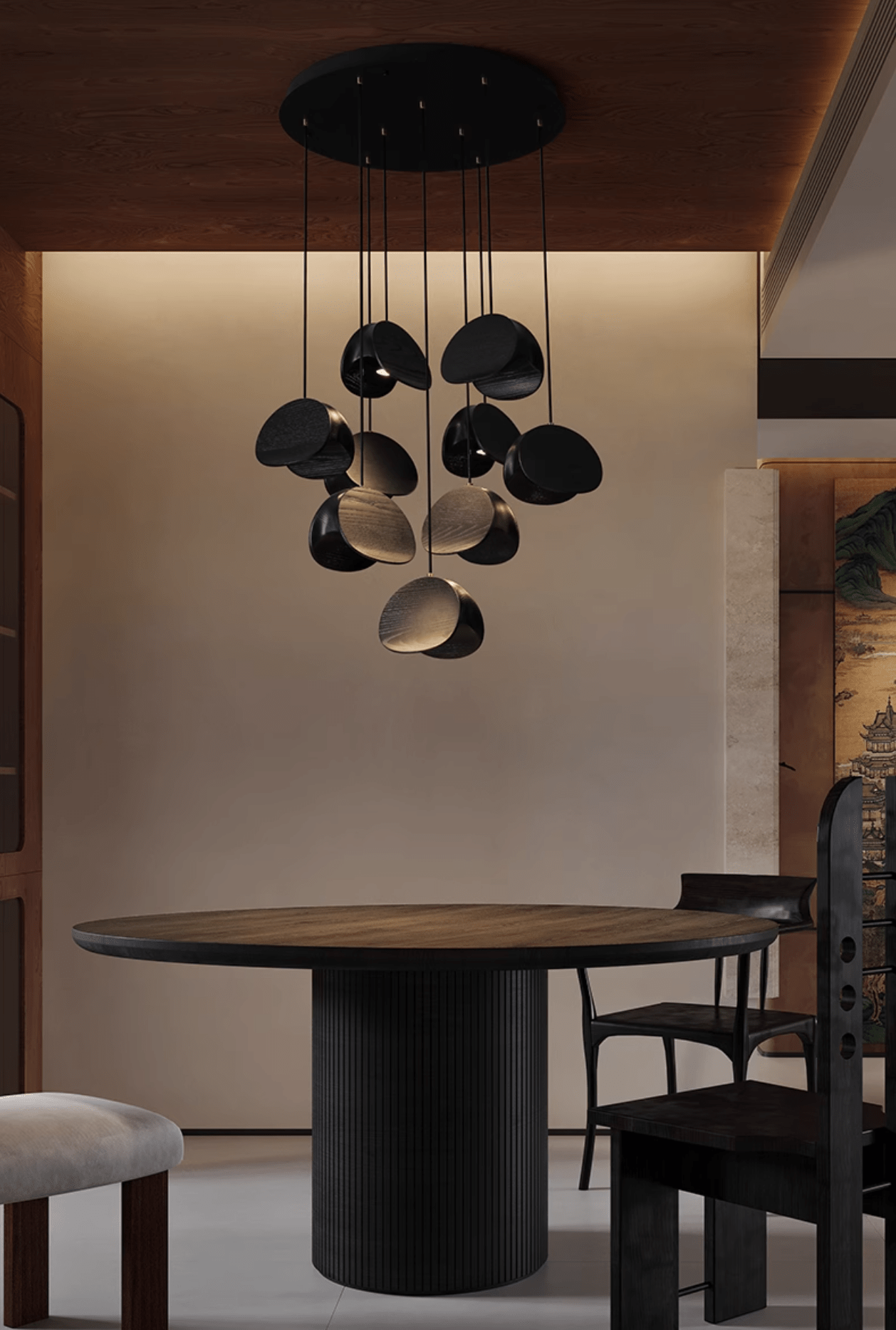 Tavro Minimalistische Pendelleuchte aus Holz-Letslighting