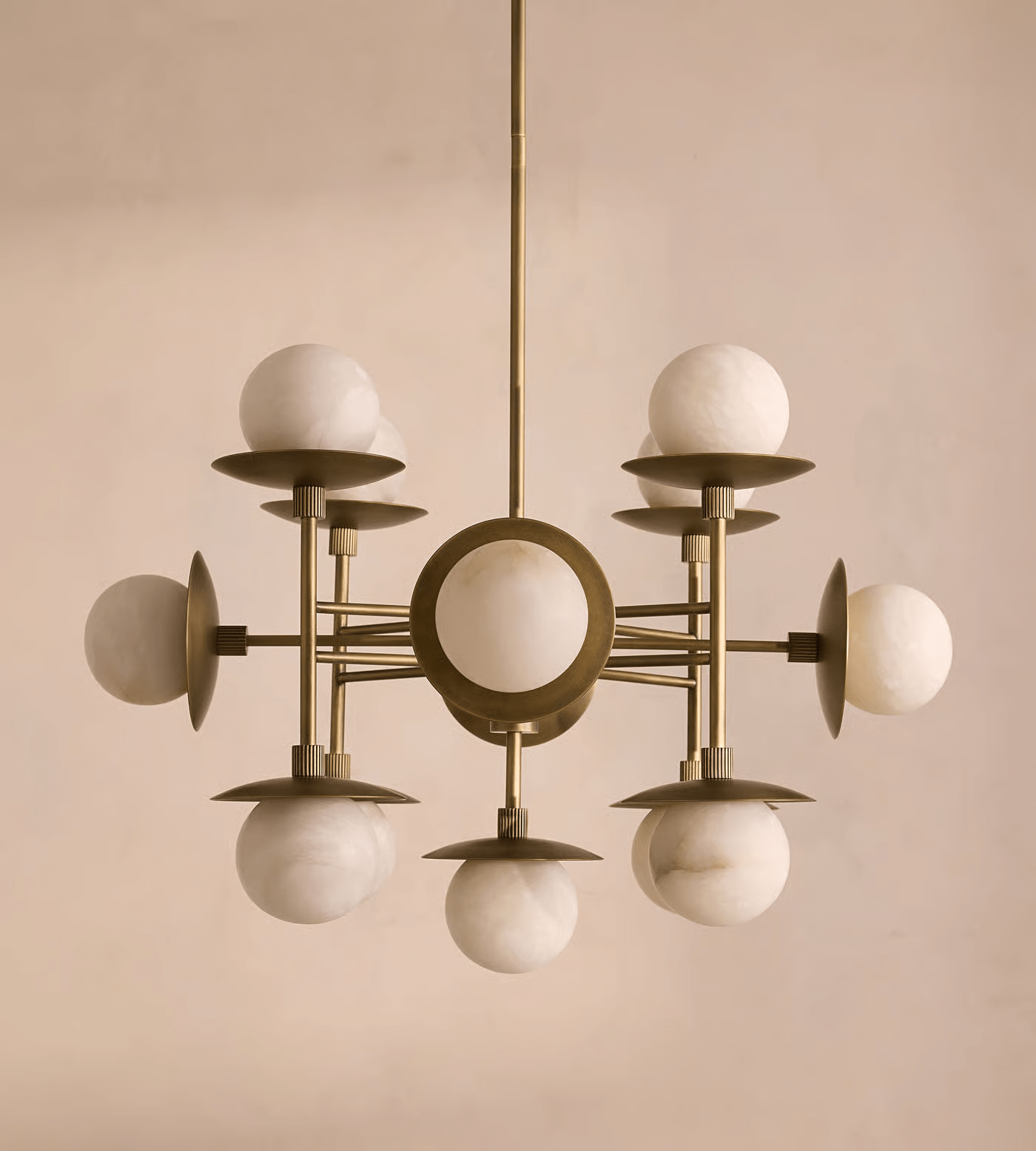 Oshayra Sputnik Alabaster Chandelier - Neutralighting