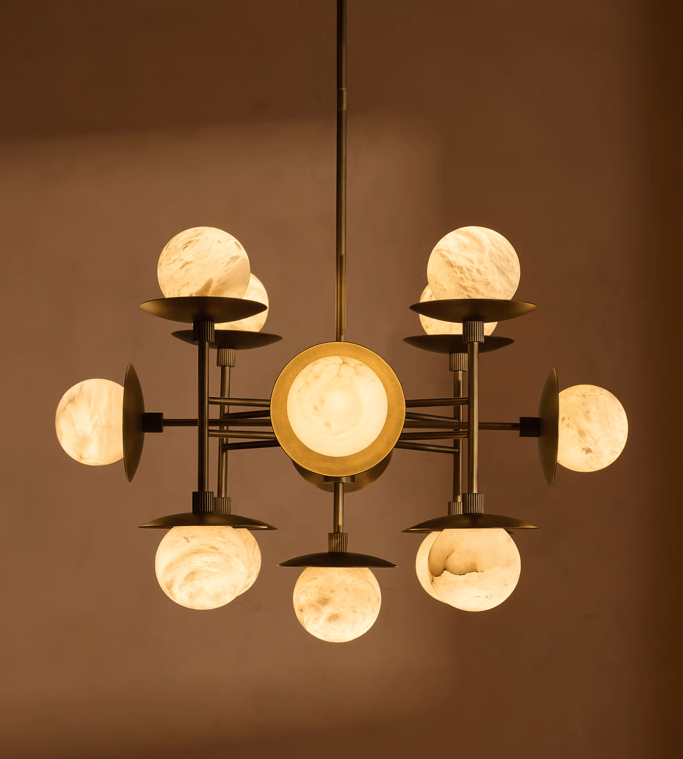 Oshayra Sputnik Alabaster Chandelier - Neutralighting