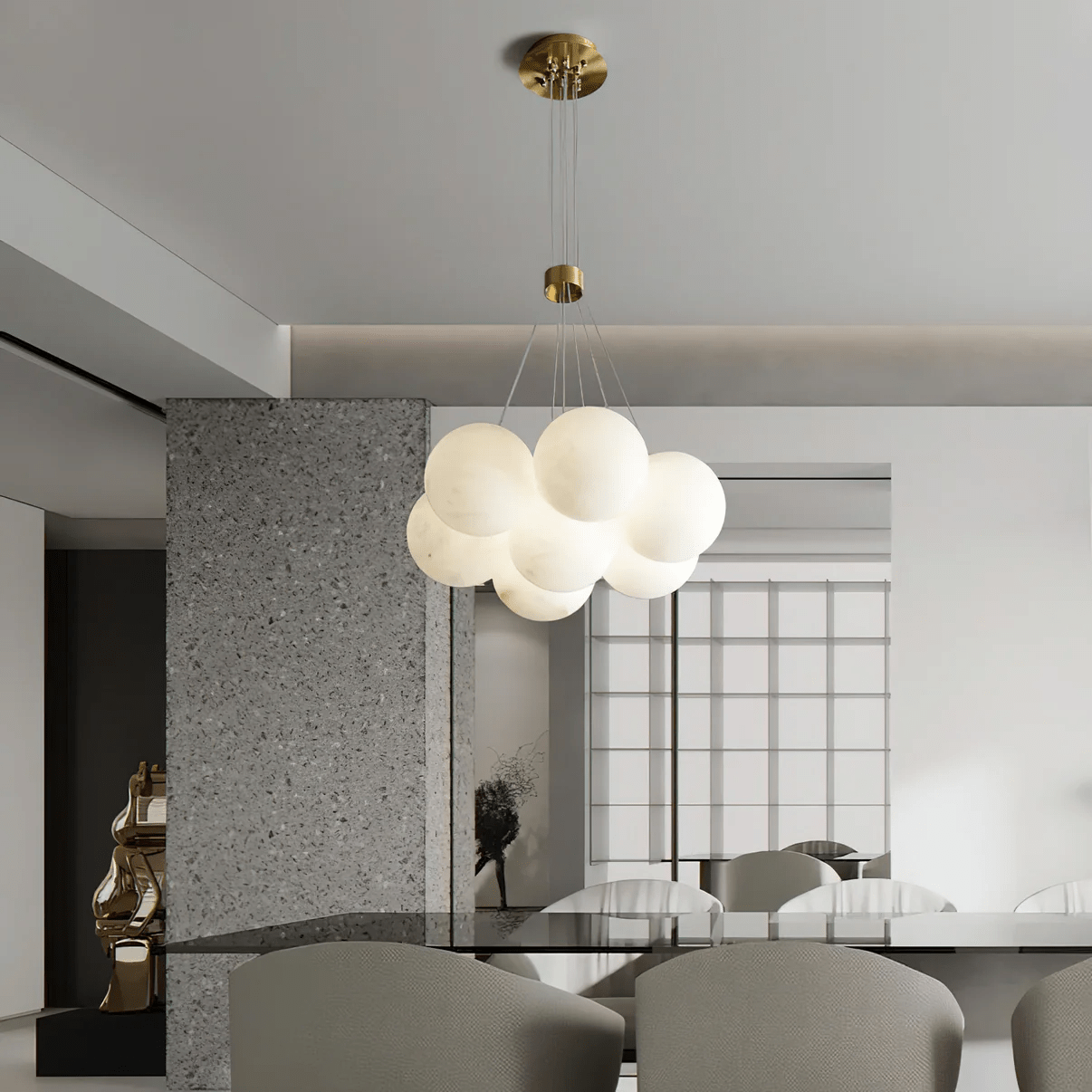 Zovenila Alabaster Chandelier - Neutralighting