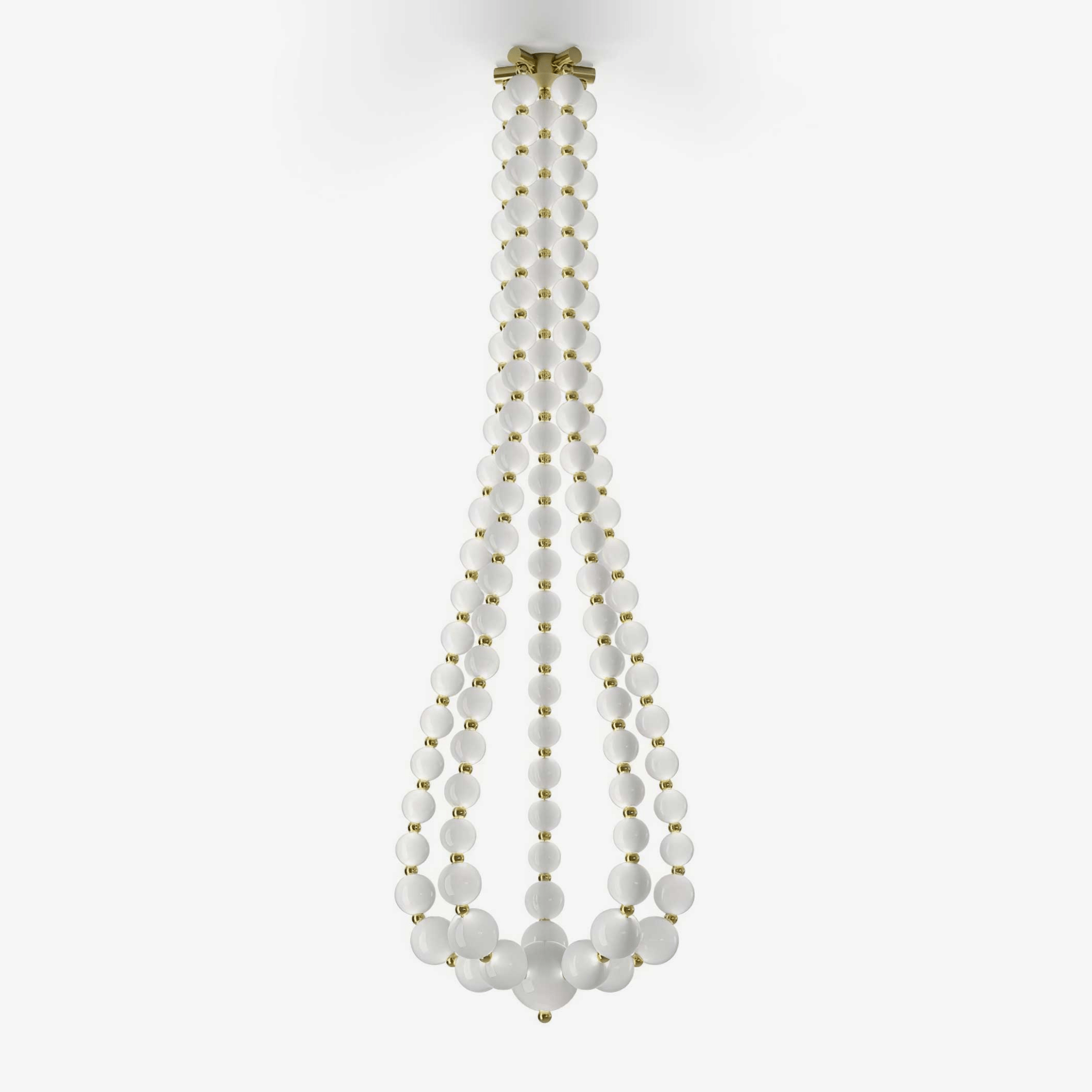 Pearl Kaskaden-Kronleuchter aus Glasperlen-Letslighting