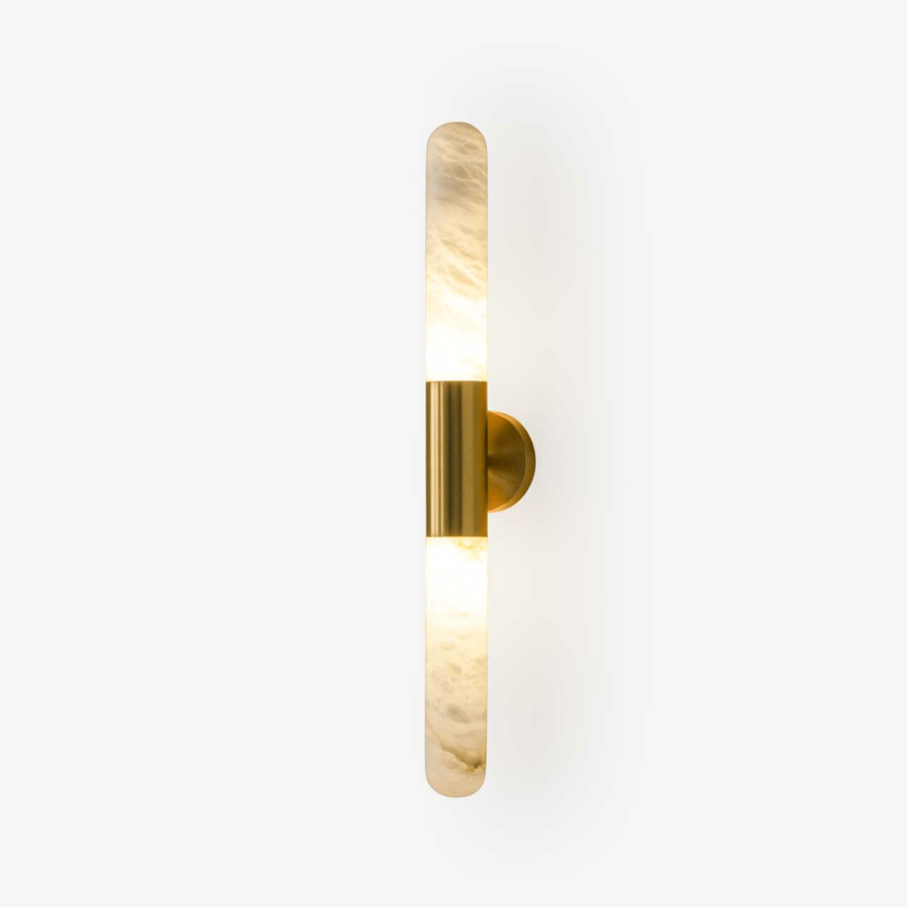 Evtalos Cylinder Alabaster Wall Light - Neutralighting