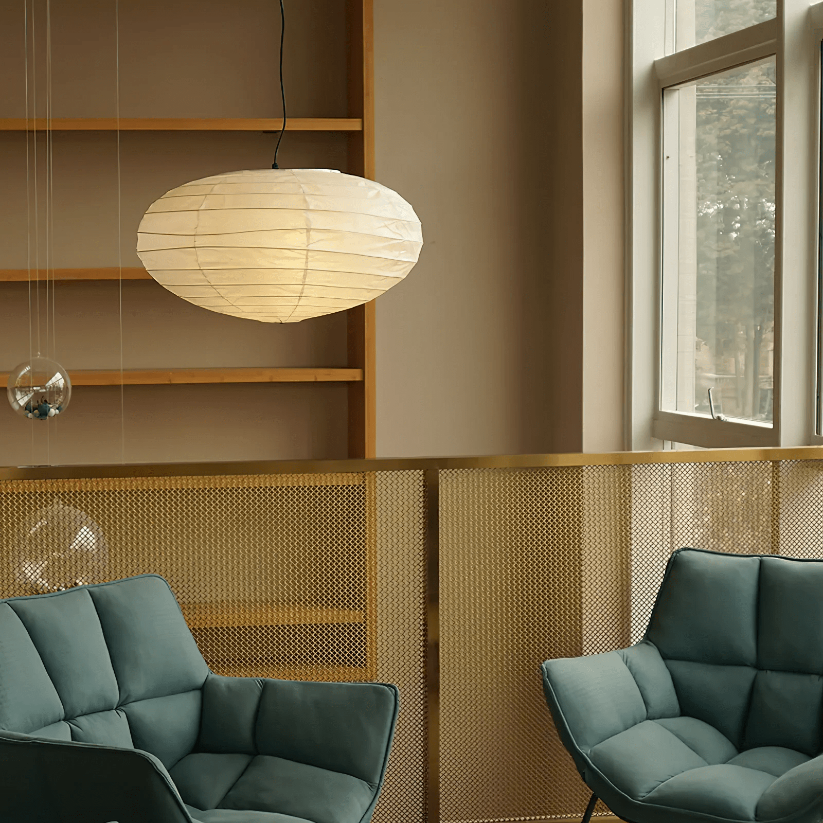 Lumaem Papier Traditionelle Pendelleuchte-Letslighting