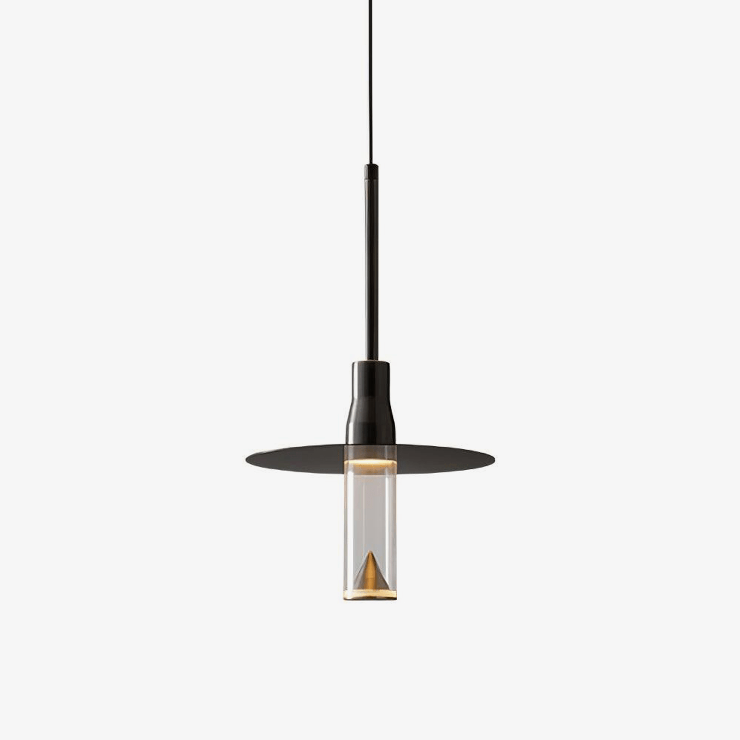 Solara Pendelleuchte Hut Platte Chrom Modern-Letslighting