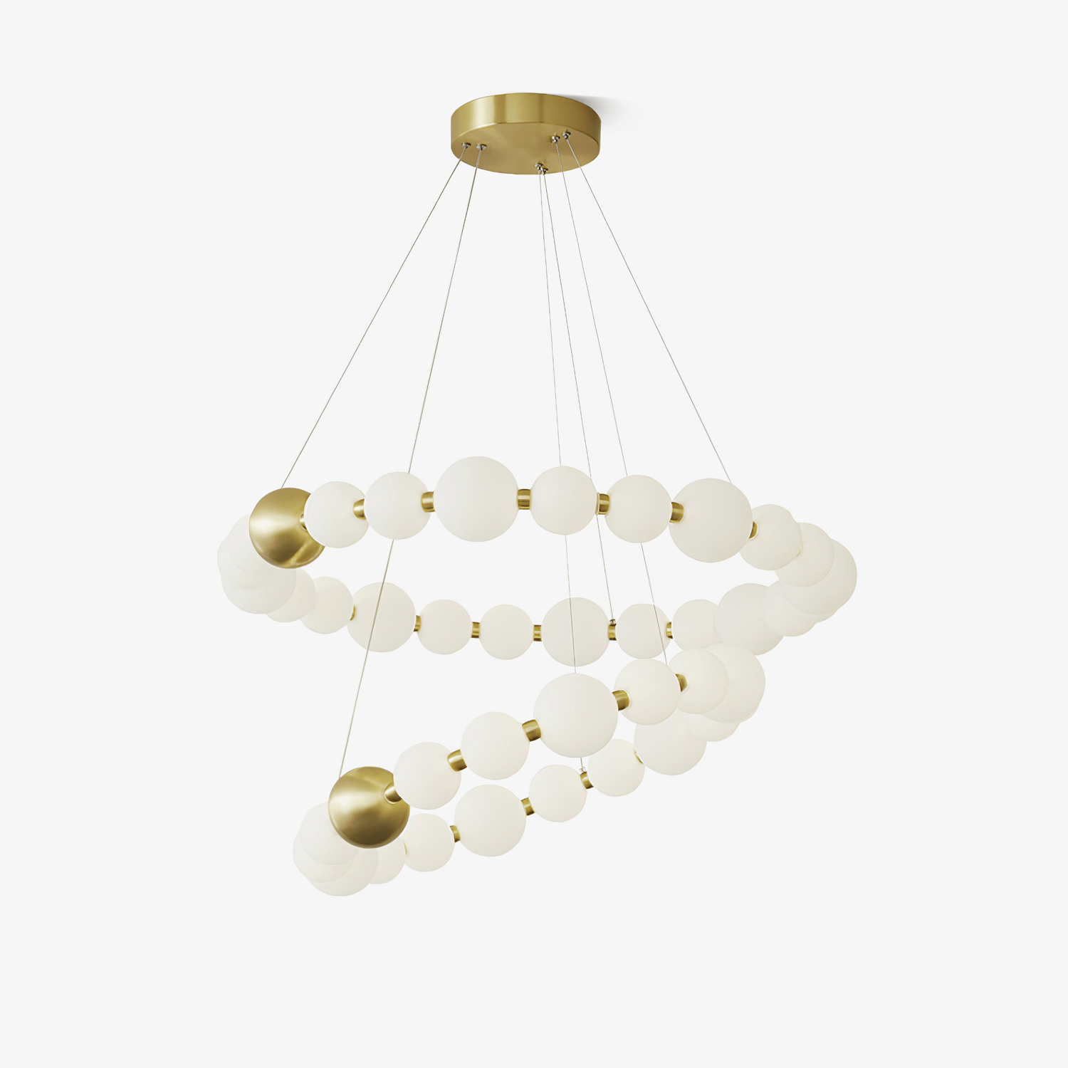 Cetalan Elegance Art Pearls Kunststoff-Kronleuchter-Letslighting