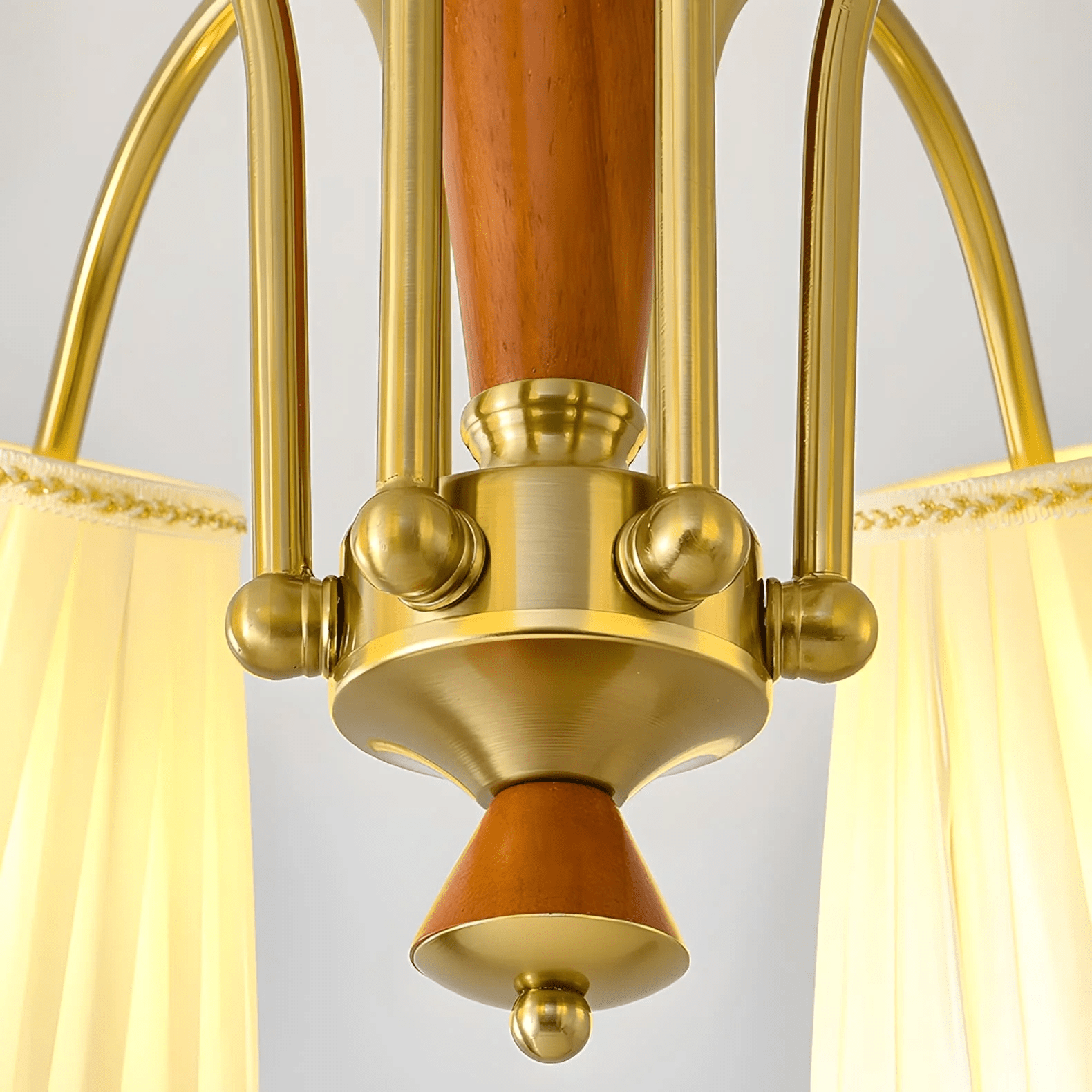 Elijh Vintage Stoff-Kronleuchter-Letslighting