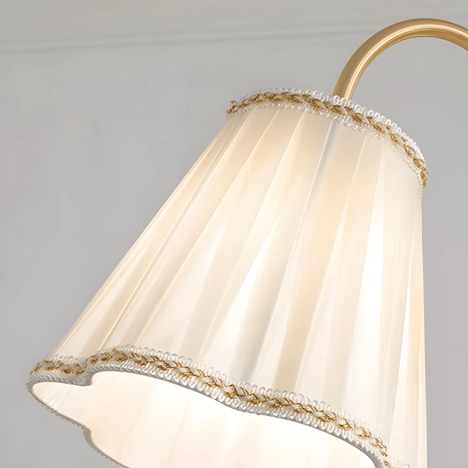 Elijh Vintage Stoff-Kronleuchter-Letslighting