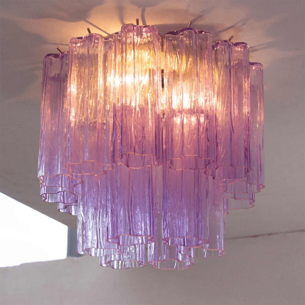 Aurora Ceiling Lamp Pink Waterfall Style - Letslighting