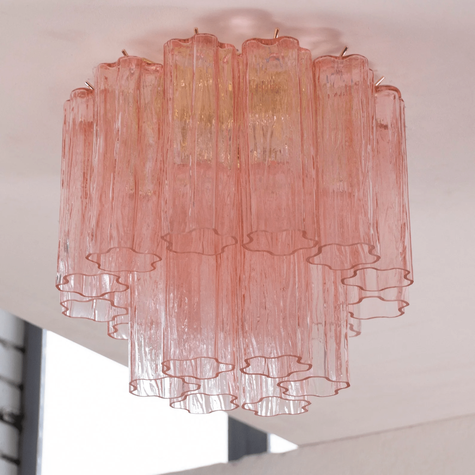 Aurora Ceiling Lamp Pink Waterfall Style - Letslighting