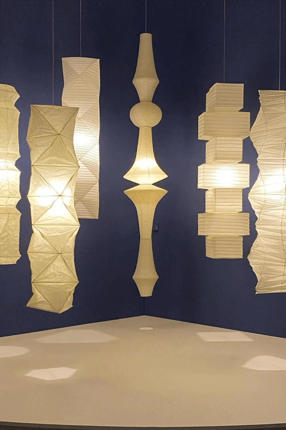 Elsie Vintage Papier Pendelleuchte-Letslighting