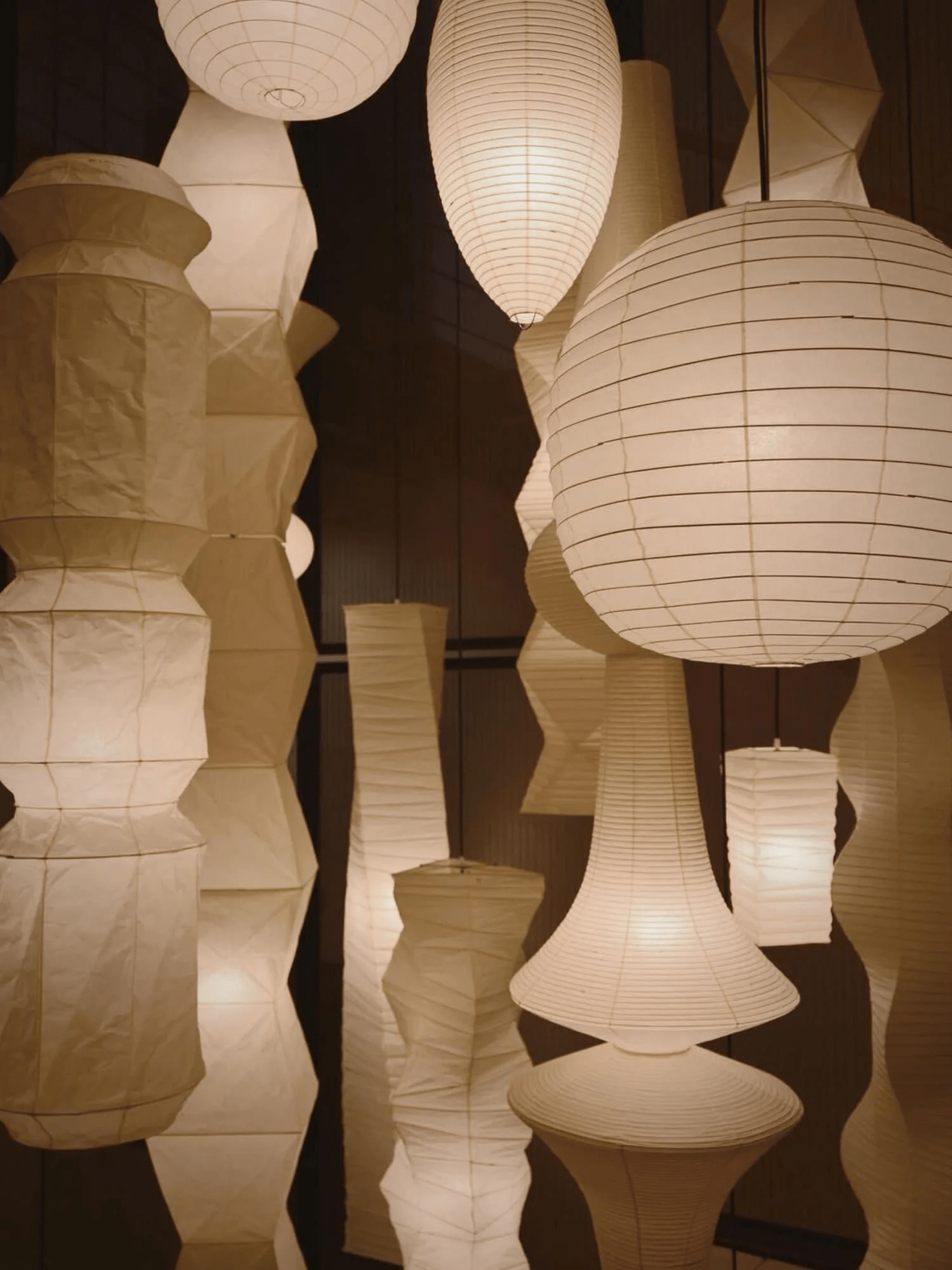 Elsie Vintage Papier Pendelleuchte-Letslighting