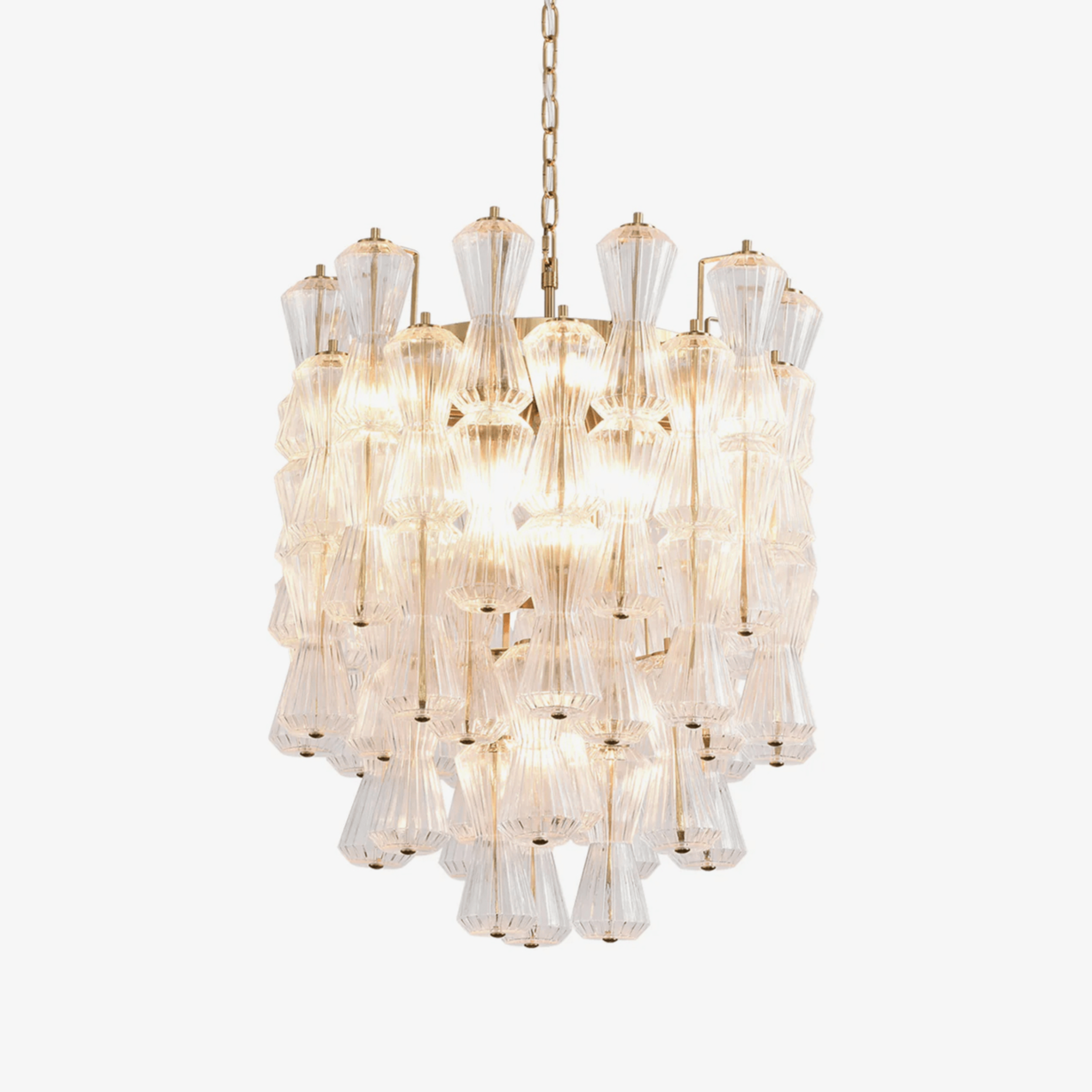 Aurora Chandelier Murano Glass Floral Cascade - Neutralighting