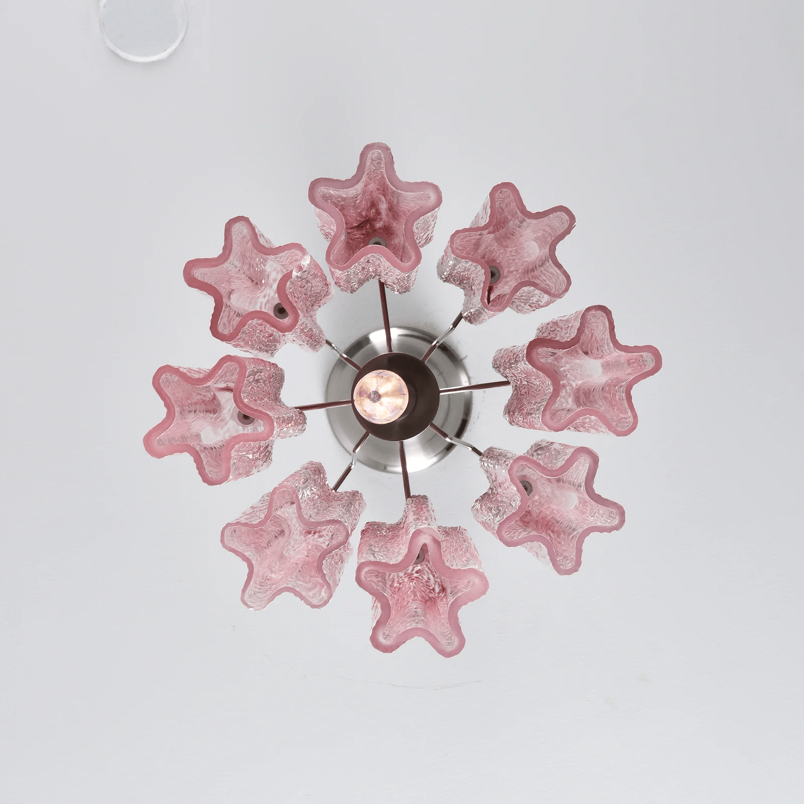 Aurora Chandelier Pink Gradient Murano Glass - Neutralighting