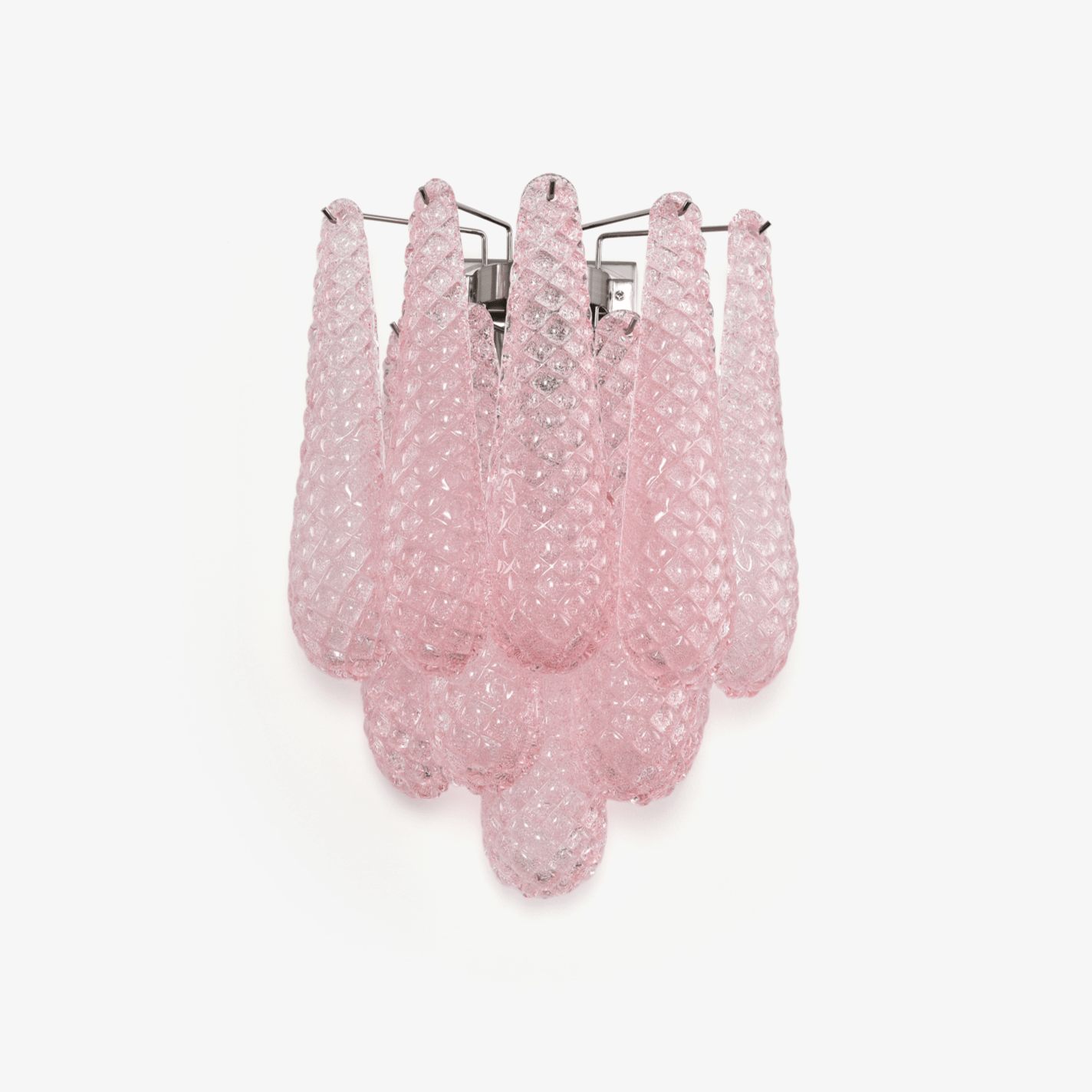 Aurora Wall Lamp Pink Teardrop Glass Floral Artistic - Neutralighting