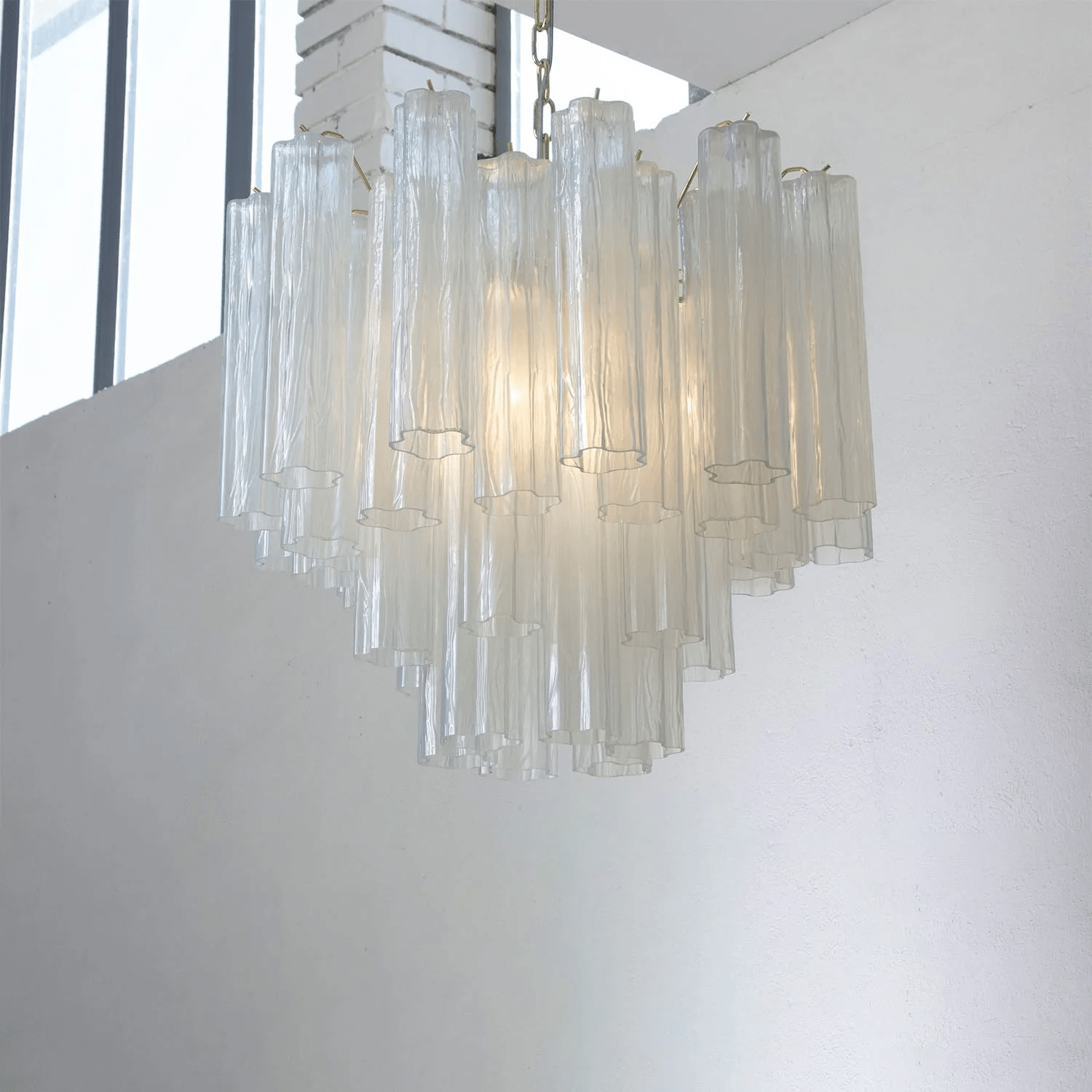 Aurora Chandelier Murano Glass Tiered - Neutralighting