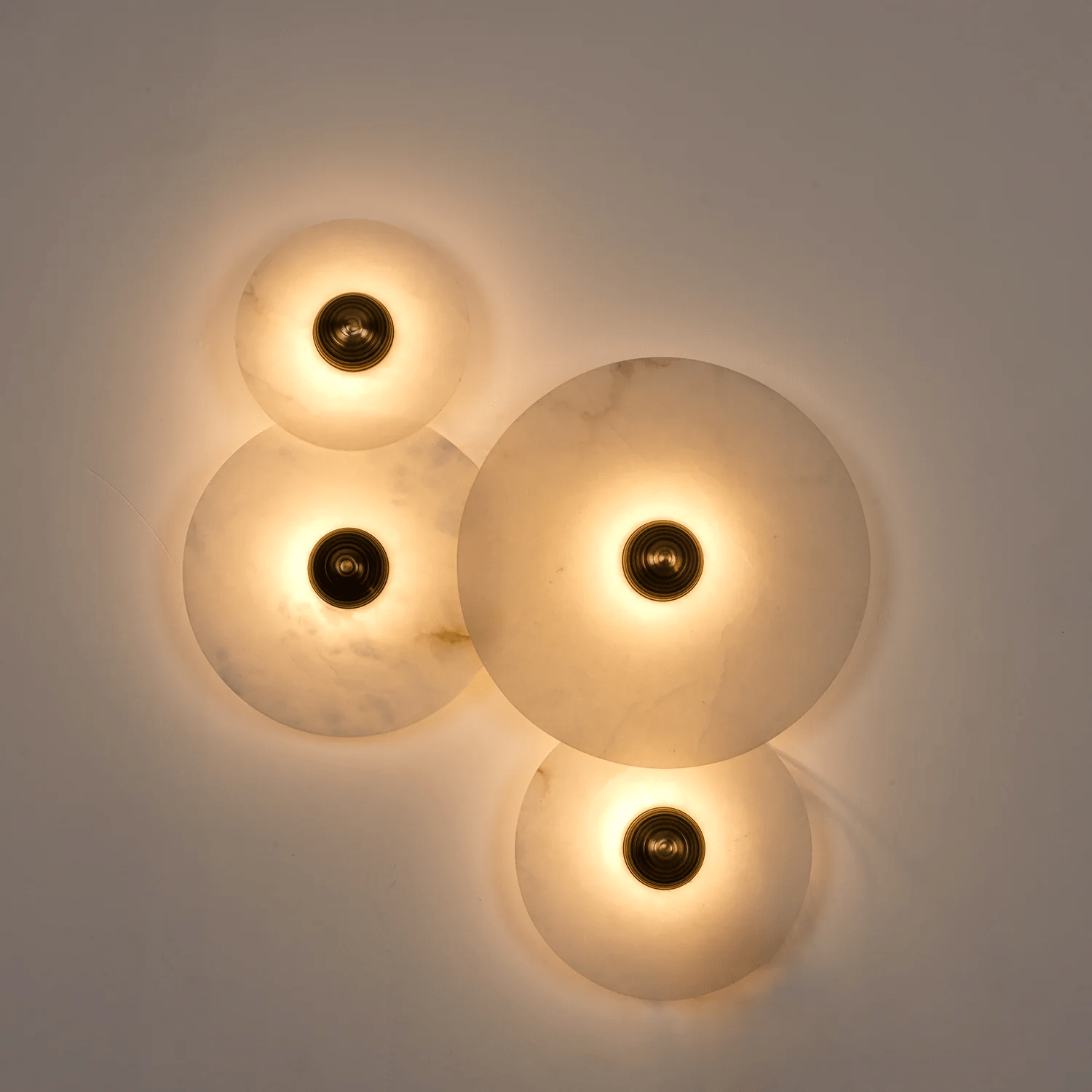 Selene Minimalist Alabaster Ceiling Light - Blowlighting