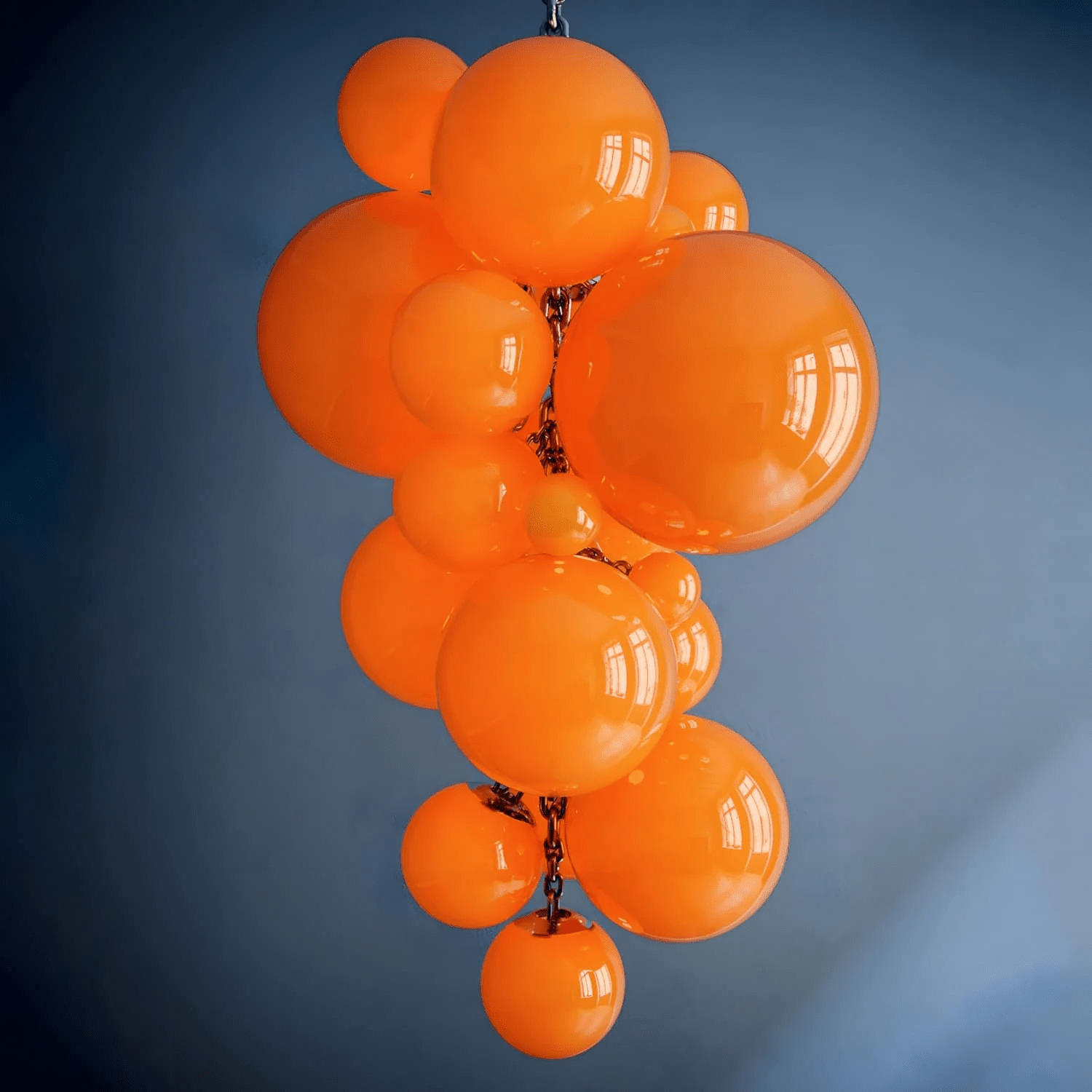 Aurora Chandelier Murano Glass Grape Cluster Art Deco - Blowlighting