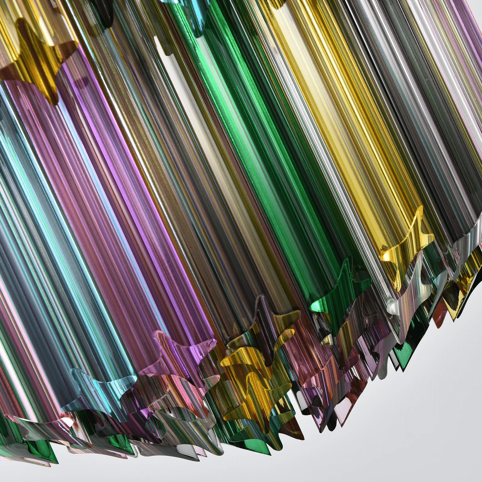 Aurora Chandelier Murano Glass Colorful Prism - Neutralighting