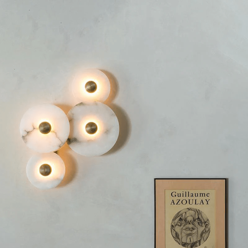 Selene Minimalist Alabaster Ceiling Light - Blowlighting