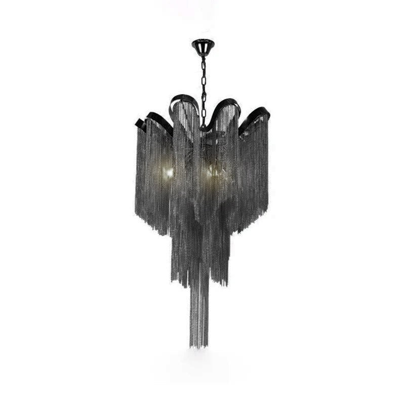 Lustra Pendant Lamp Stream Chain Nickel-Letslighting