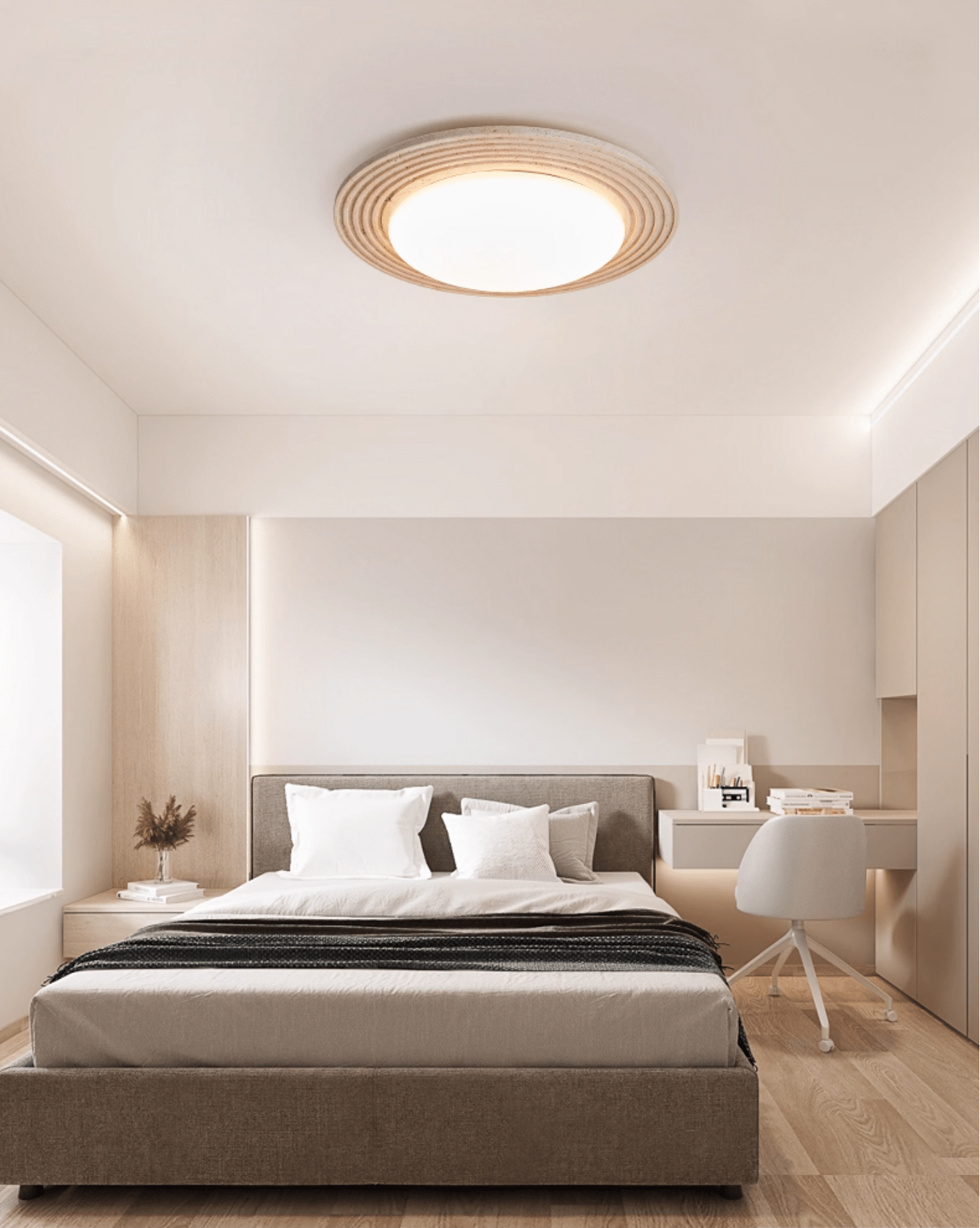 Orinir Minimalist Travertine Ceiling Light - Neutralighting