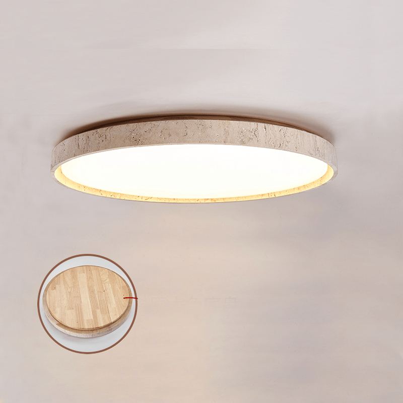 Kathy Travertine Round Ceiling Light - Neutralighting