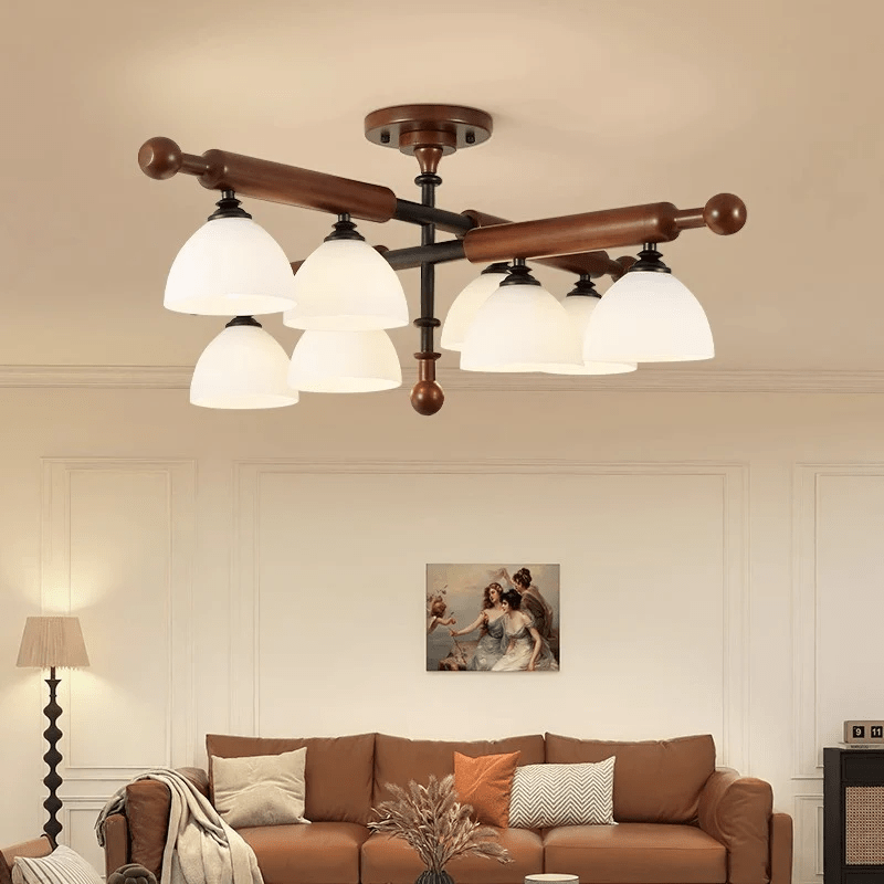 Rusticana Crossbeam Holz Deckenleuchte-Letslighting